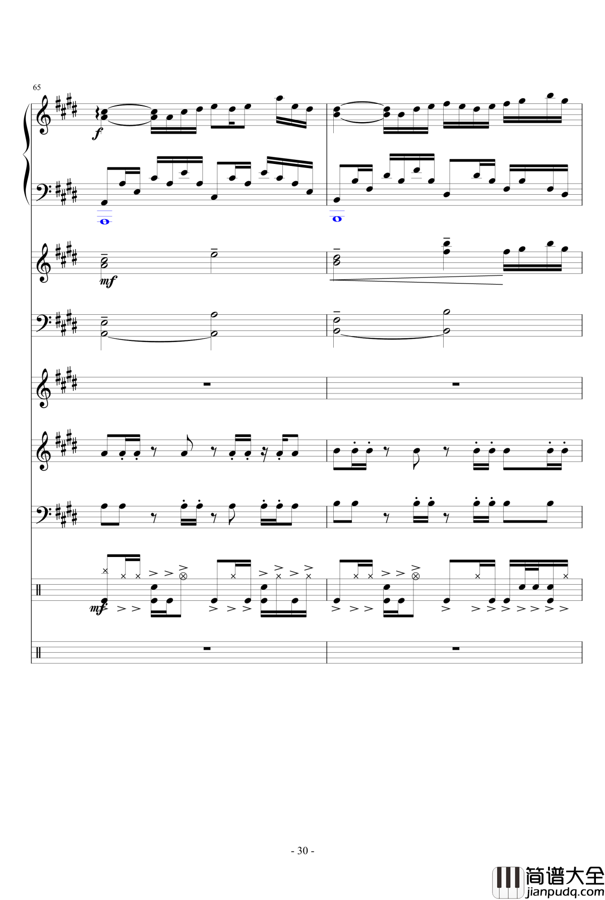 夏日~Summer_Fantasy钢琴谱_lujianxiang555