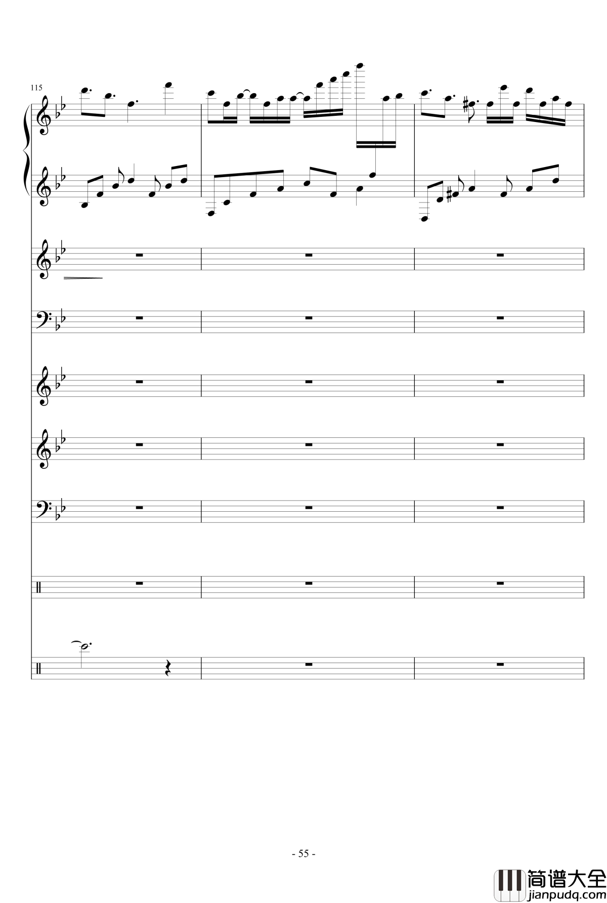 夏日~Summer_Fantasy钢琴谱_lujianxiang555