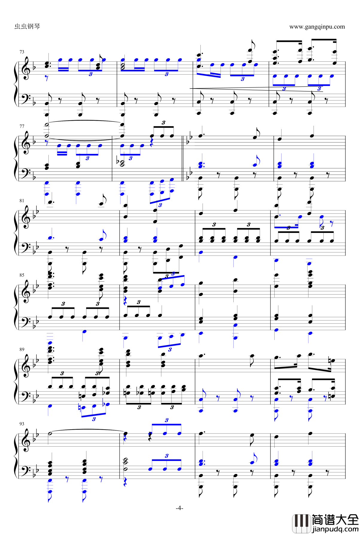 德国空军进行曲钢琴谱_不列颠之战