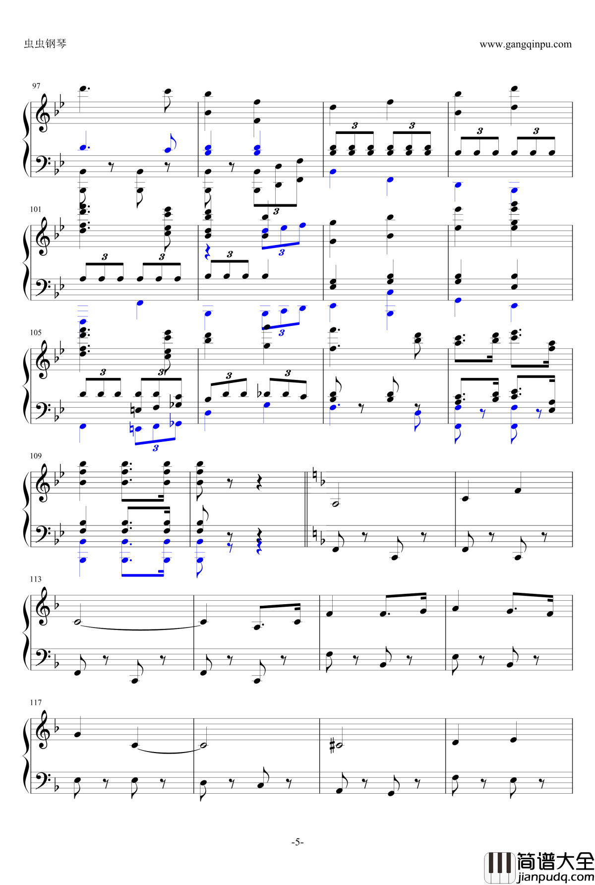 德国空军进行曲钢琴谱_不列颠之战
