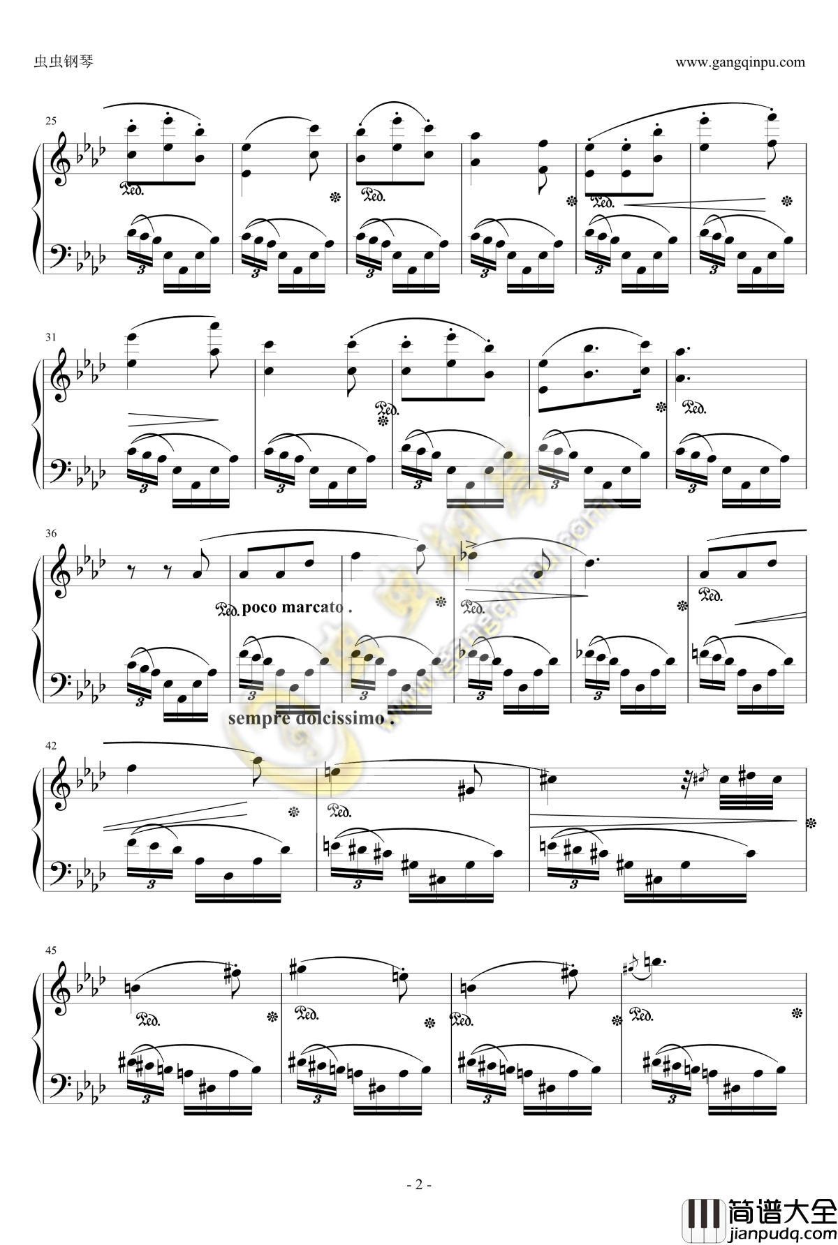 _瓦伦城之湖钢琴谱_李斯特_旅行岁月_巡礼之年_S.160