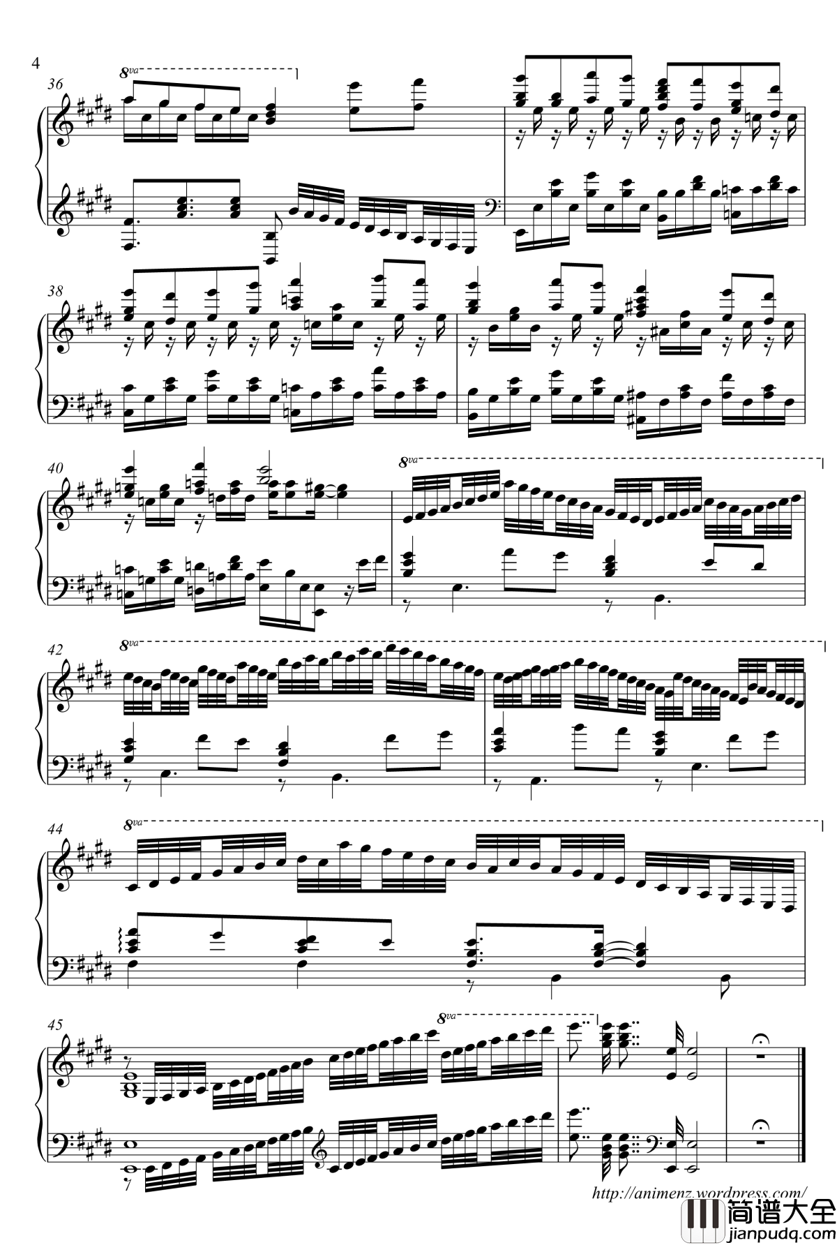 虹の列车钢琴谱_noname