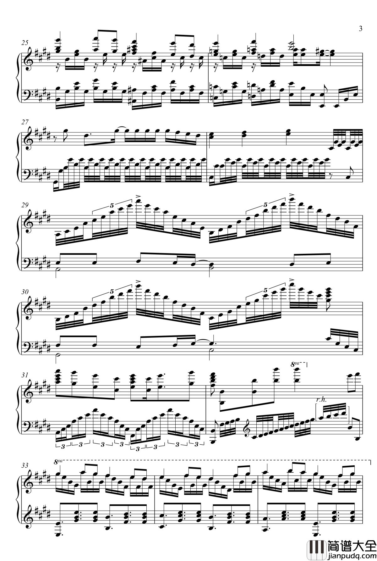 虹の列车钢琴谱_noname