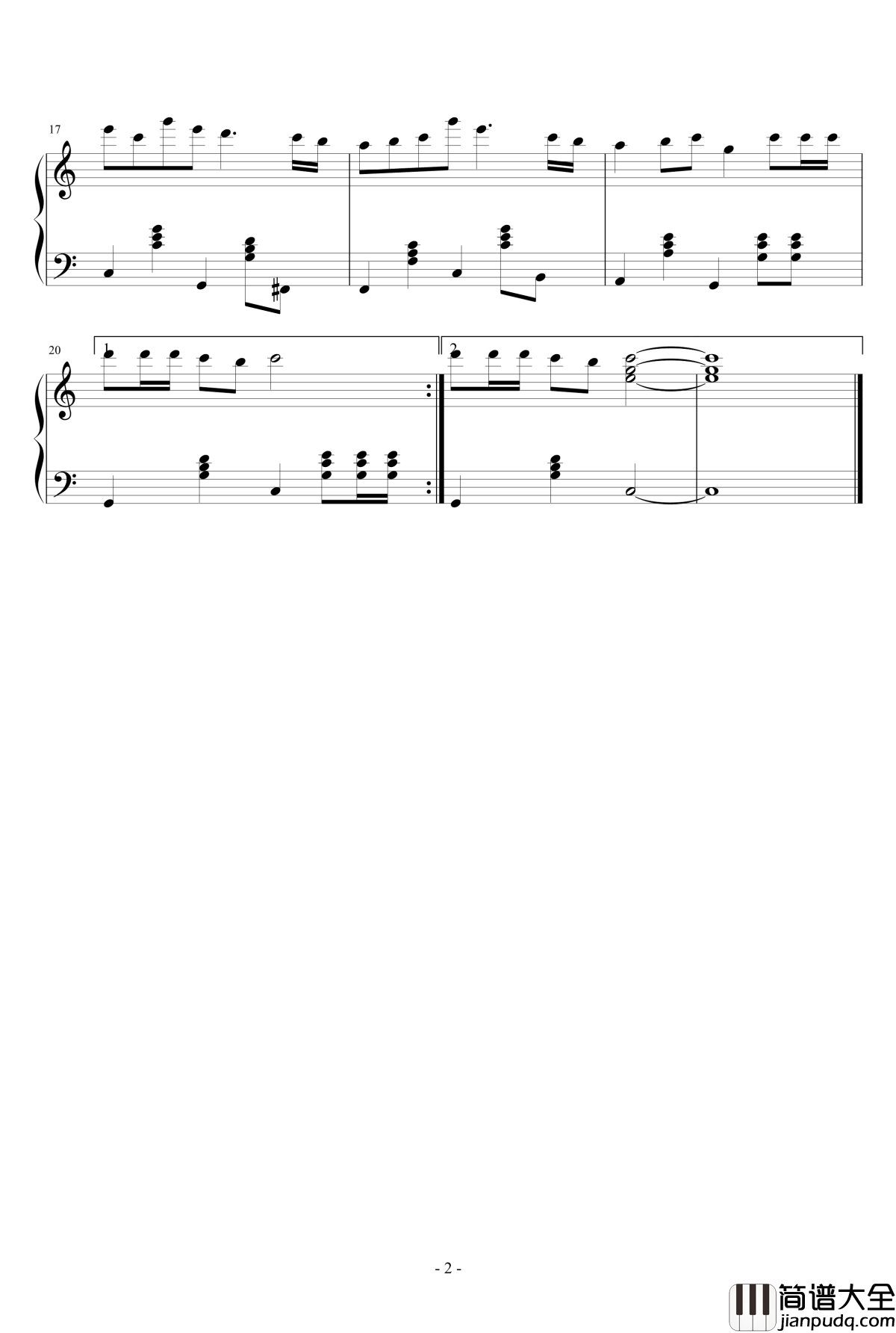 女儿与钢琴钢琴谱_scgdzstax