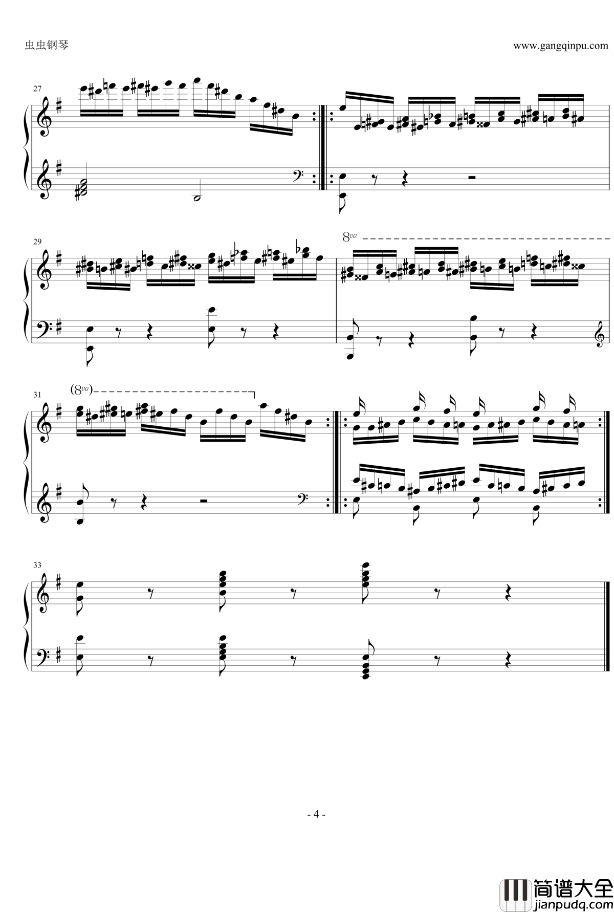 车尔尼练习曲op365.19钢琴谱_车尔尼_Czerny