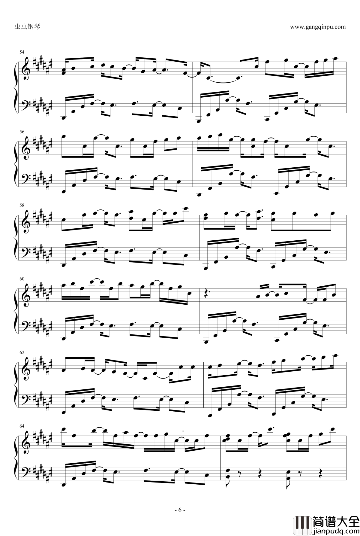 Million_Mind钢琴谱_原調_Pax_japonica_Groove