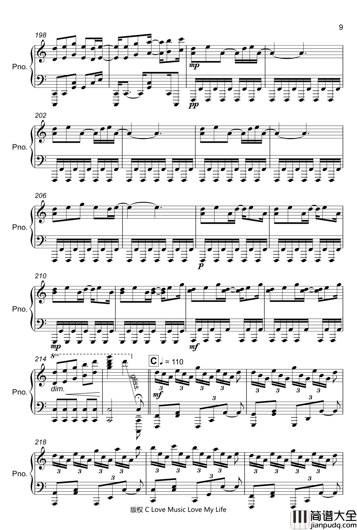 watermelon_refrain钢琴谱_触手猴