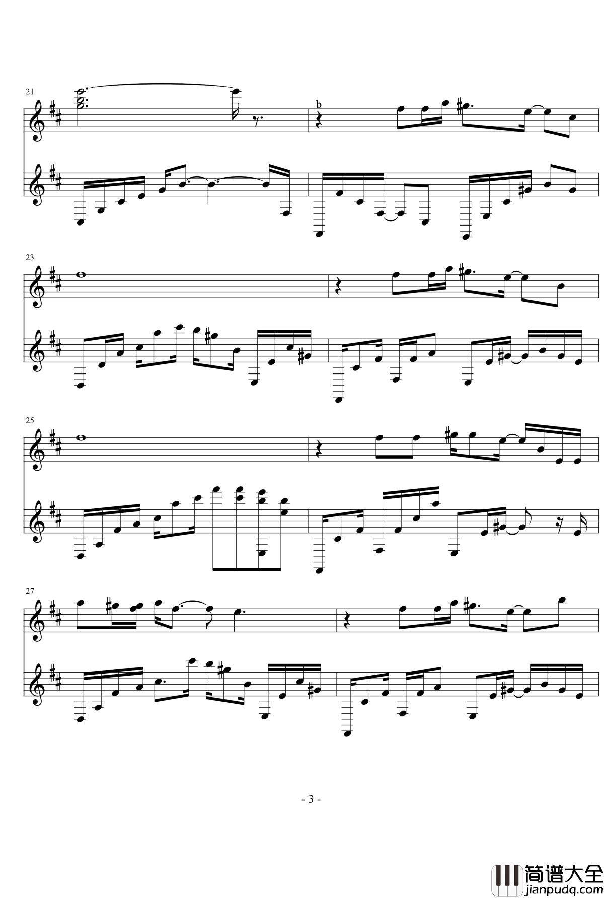 空灵钢琴谱__红楼梦_游戏原声音乐__红楼梦