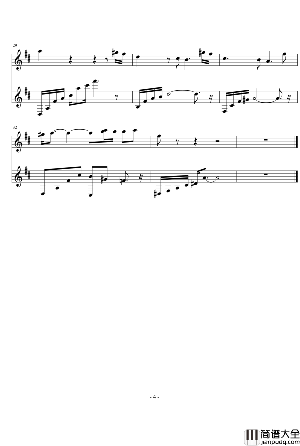 空灵钢琴谱__红楼梦_游戏原声音乐__红楼梦