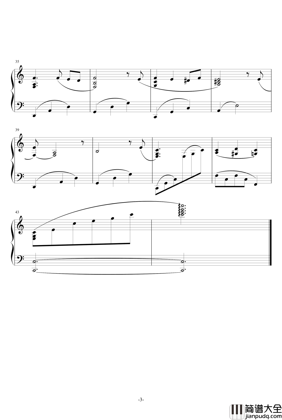 Into_the_unknow钢琴谱_c小调版钢琴谱_花园墙外