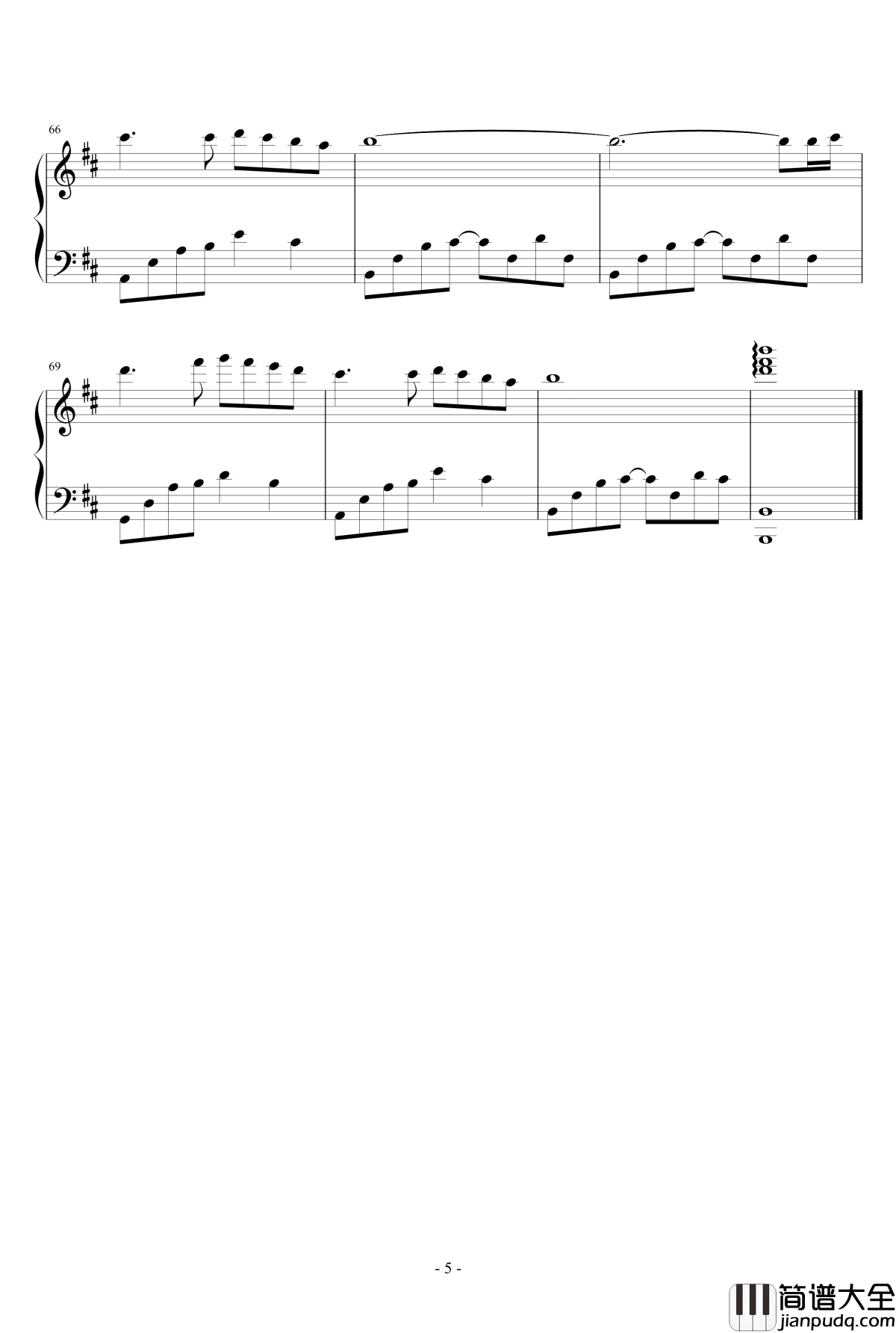 五月钢琴谱_scgdzstax