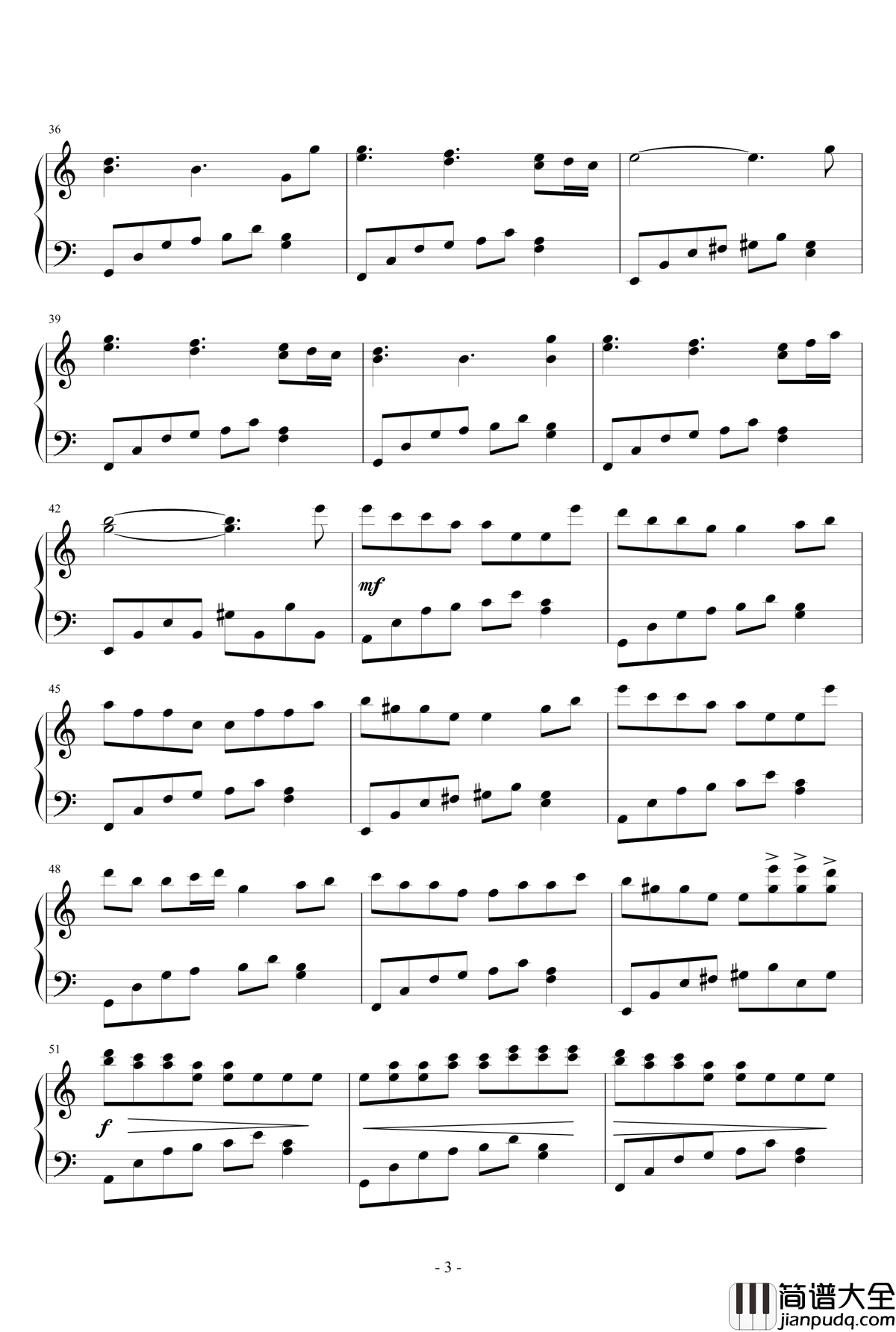 风中的印记钢琴谱_流风遗韵