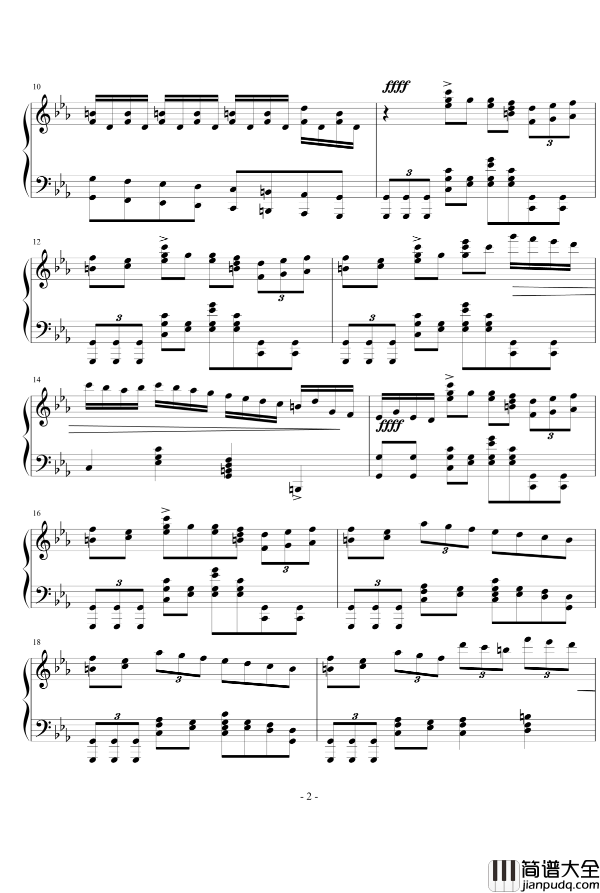 考试曲第一号_“考试之死”钢琴谱_COMICKER