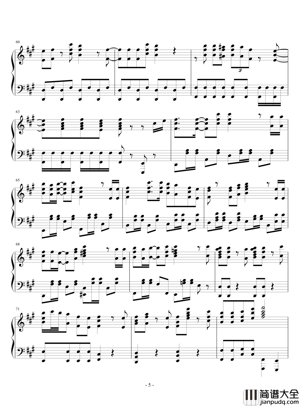 极乐净土钢琴谱_GARNiDELiA