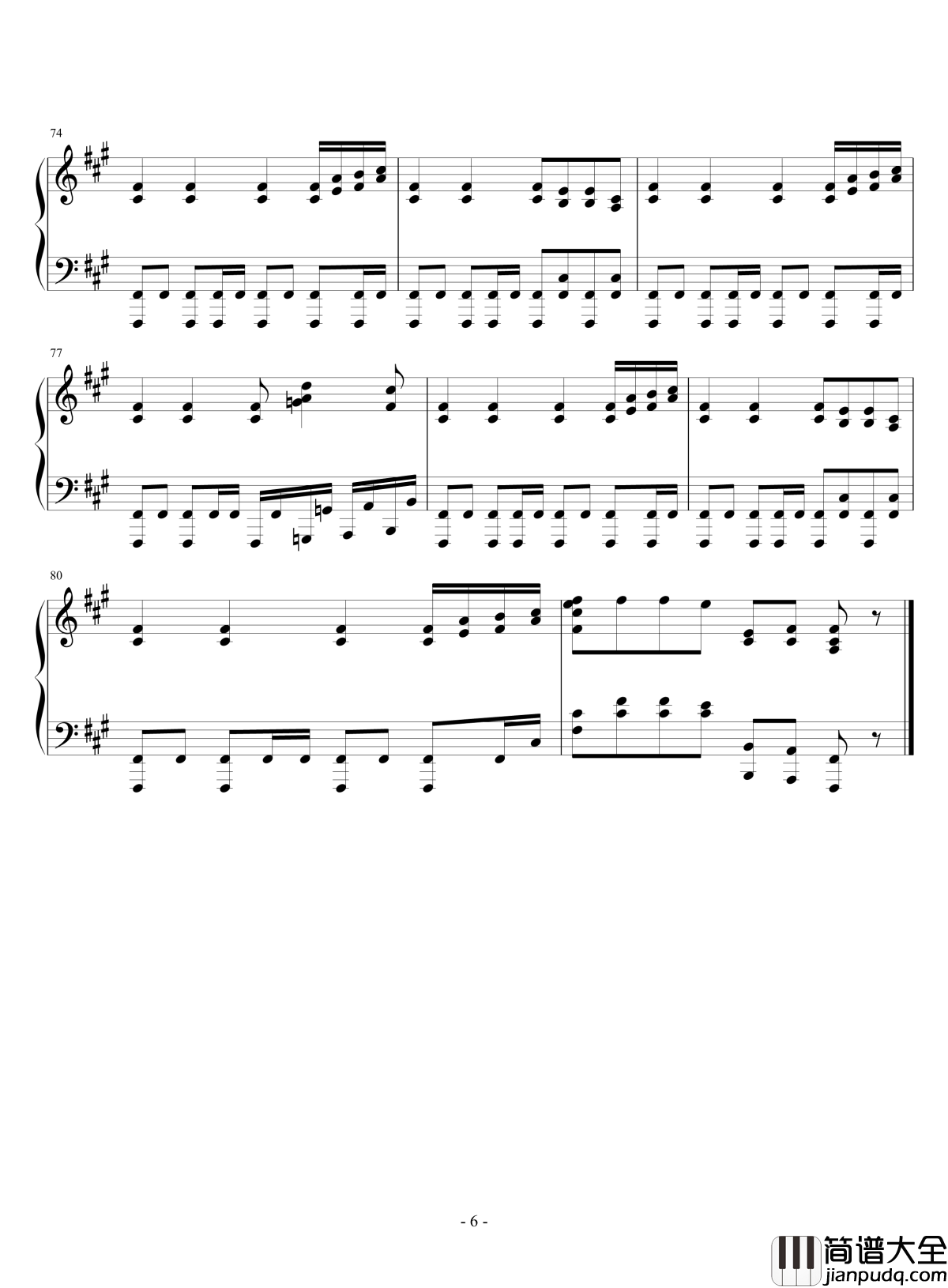 极乐净土钢琴谱_GARNiDELiA