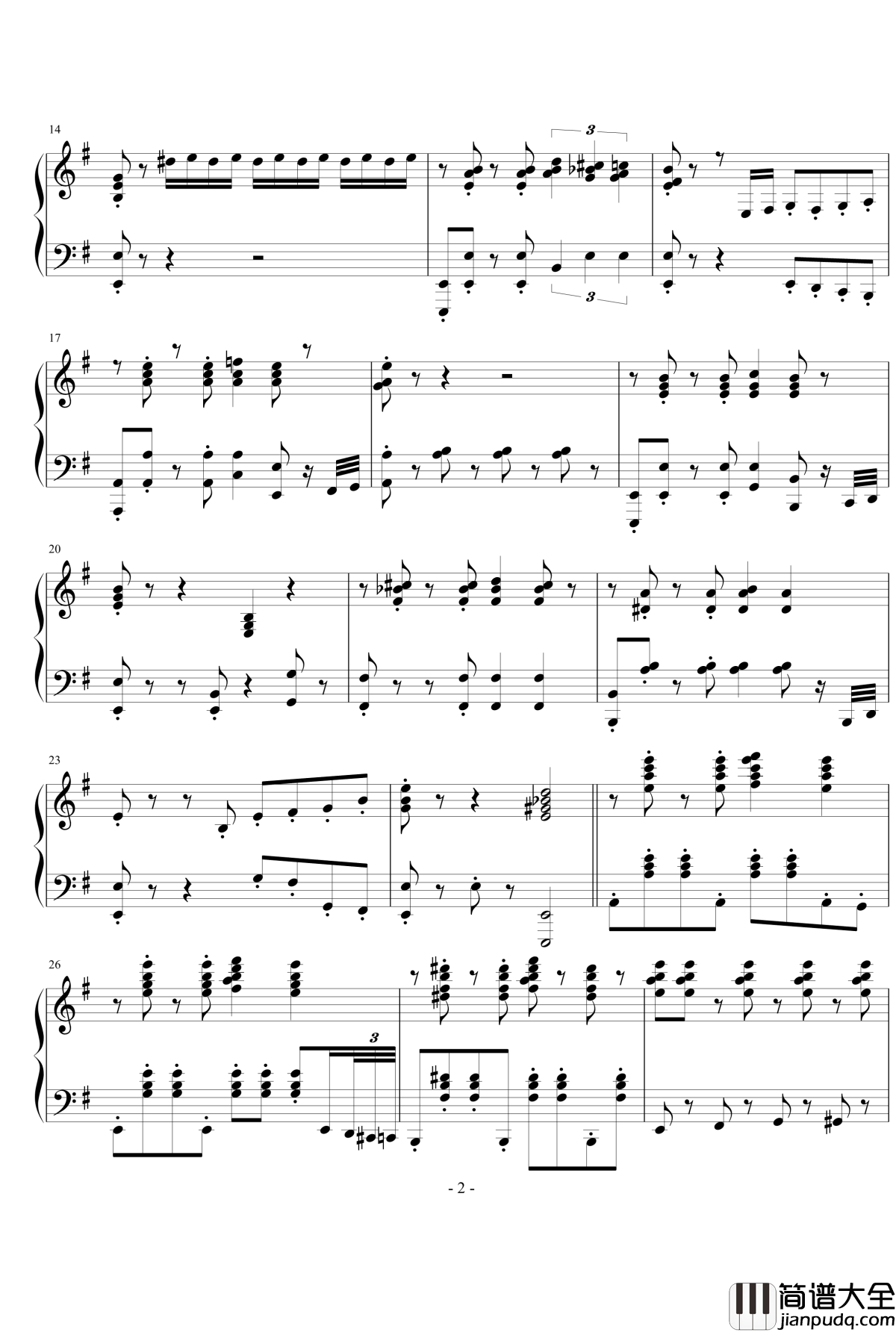 老九门钢琴谱_老九门