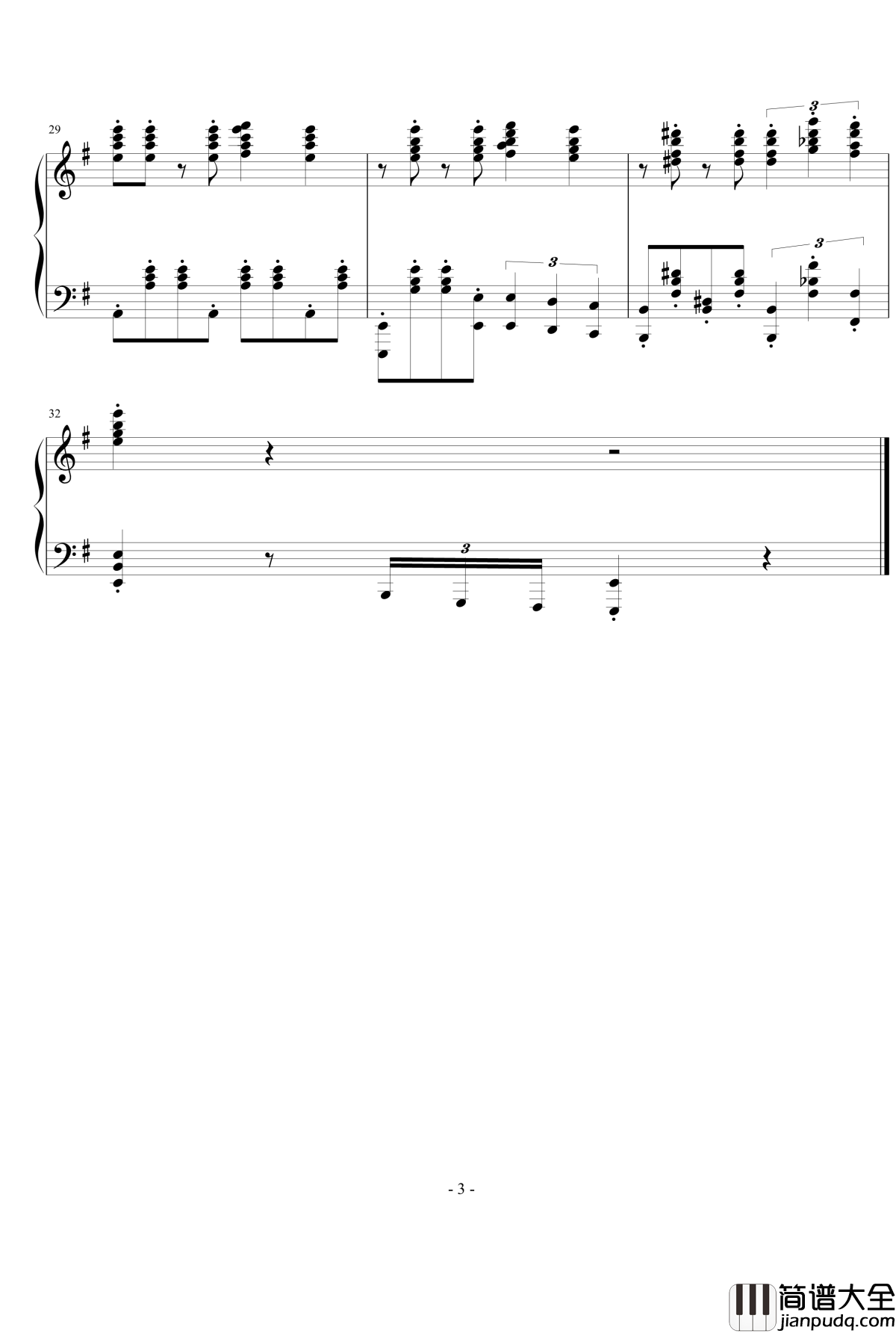 老九门钢琴谱_老九门