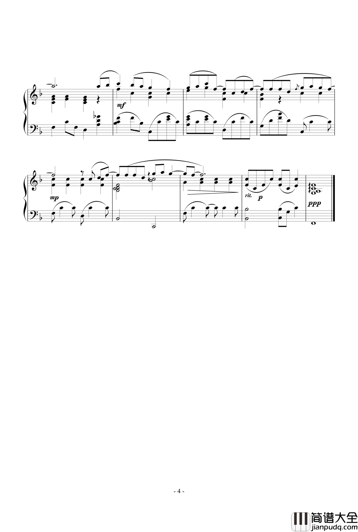 拥抱爱钢琴谱__爱回家主题曲_郑欣宜