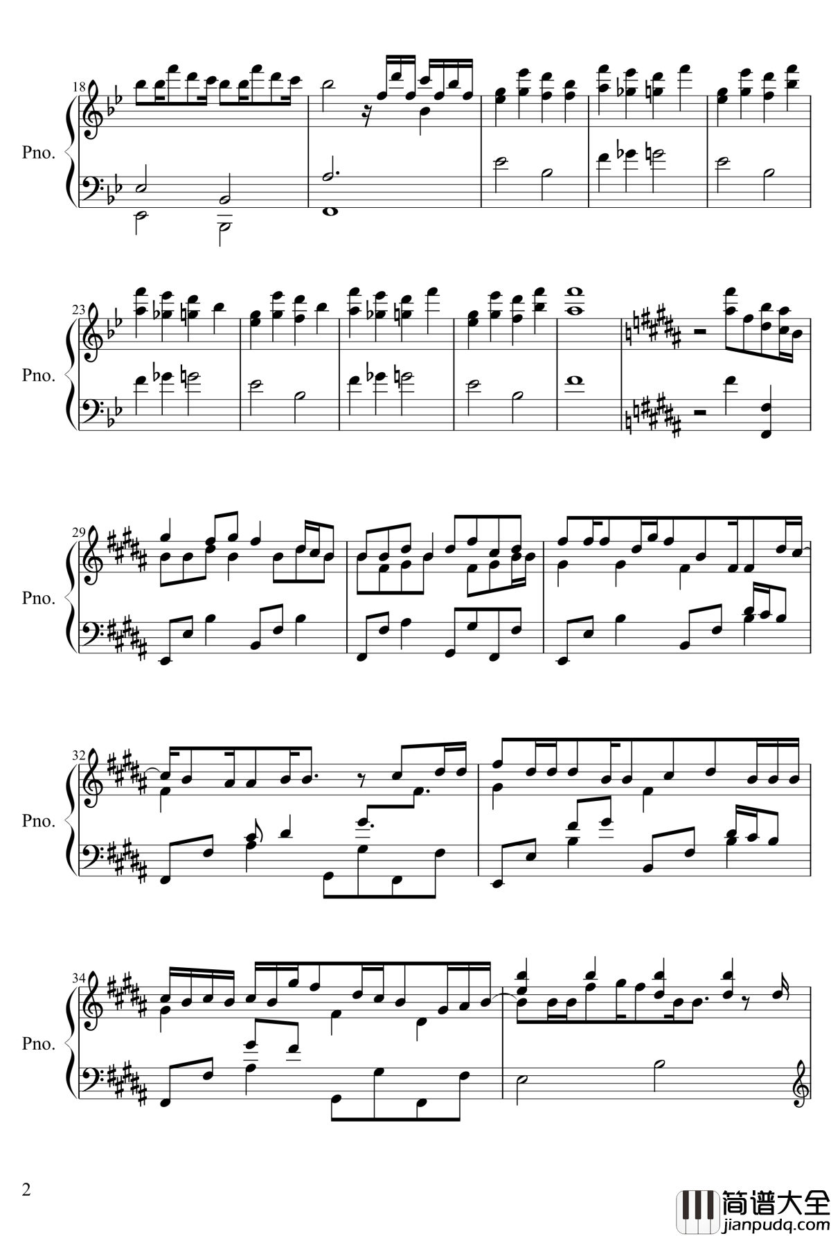 雨き声残响钢琴谱_ゆめこ