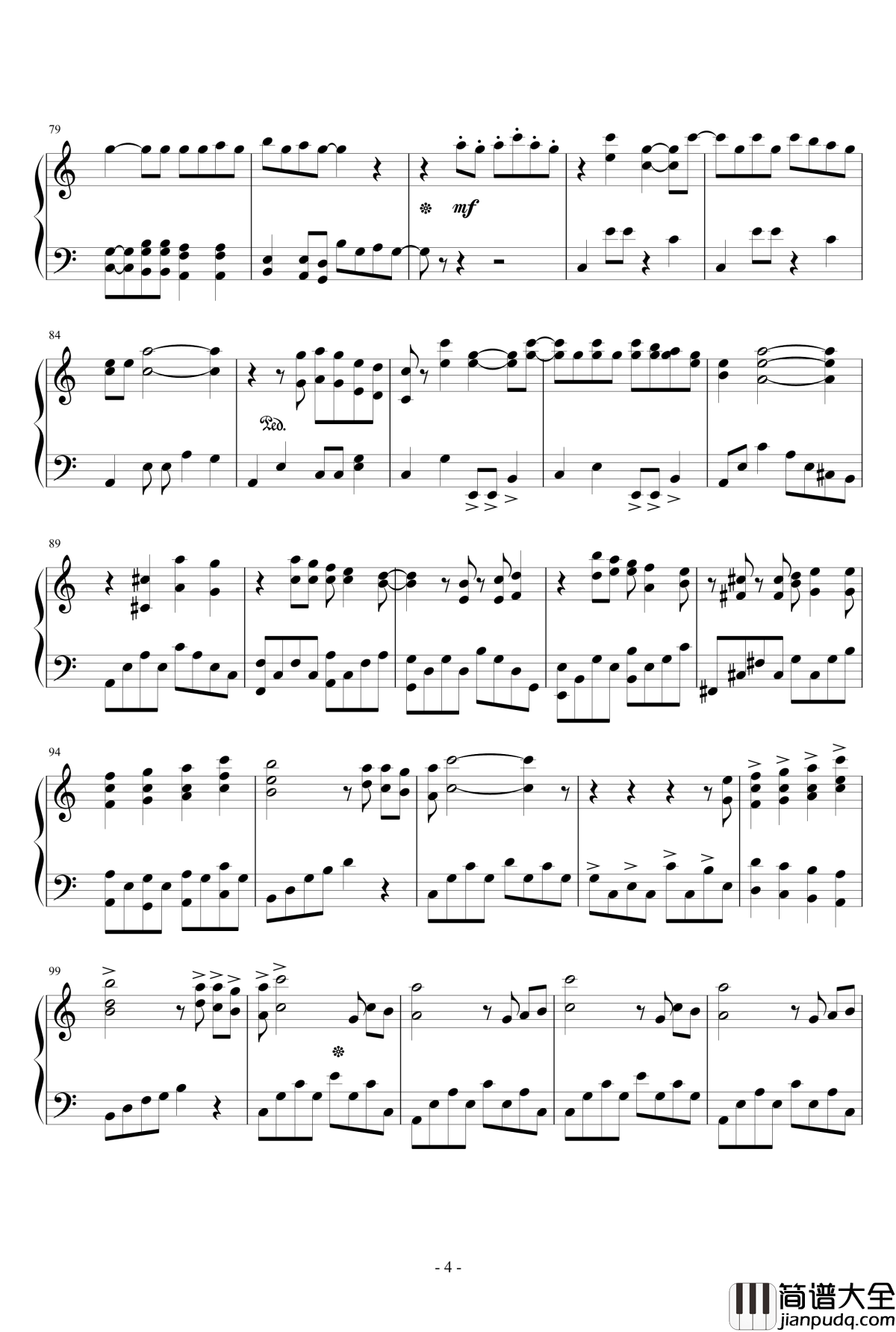 シークレットグラフィティ钢琴谱ー_乃木坂46