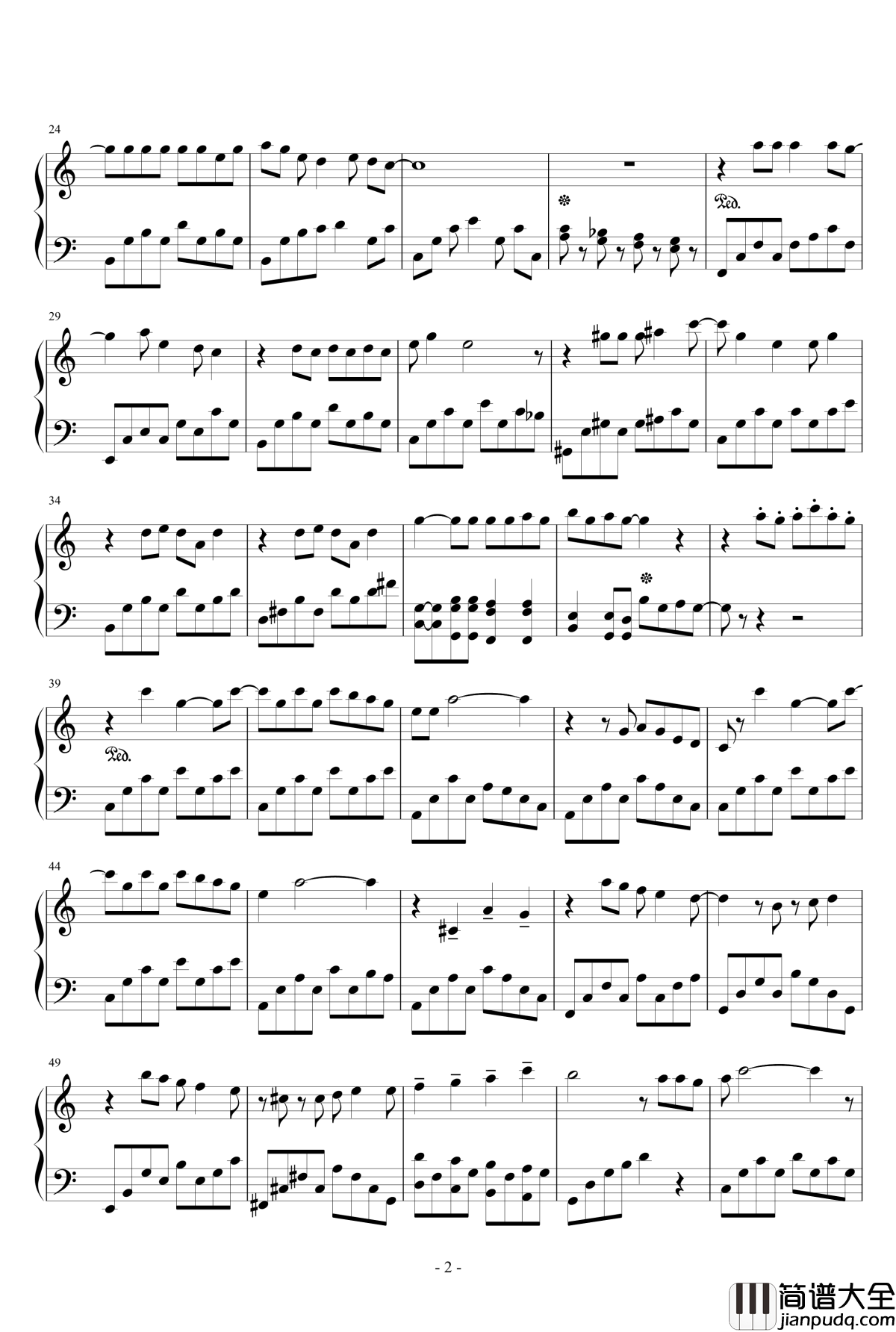 シークレットグラフィティ钢琴谱ー_乃木坂46