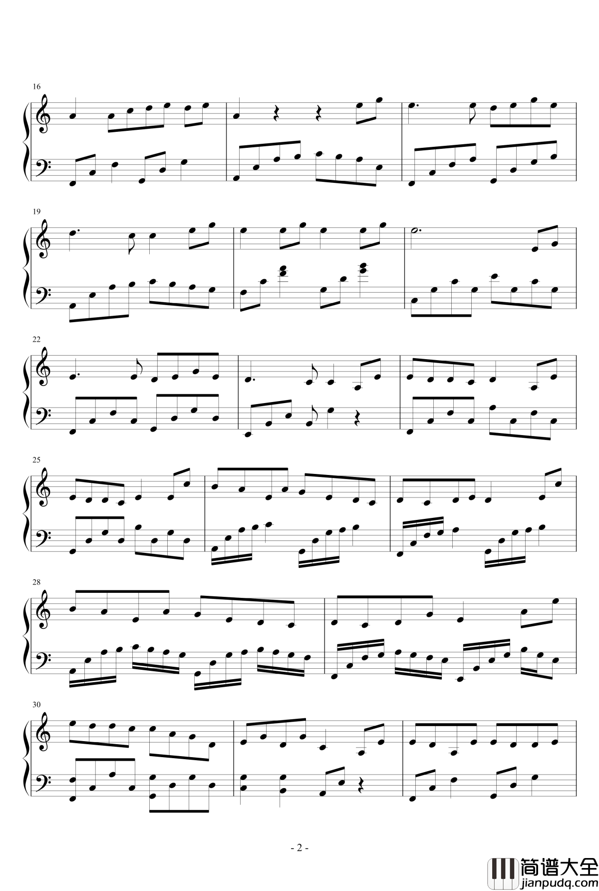 大雨將至钢琴谱_徐佳瑩