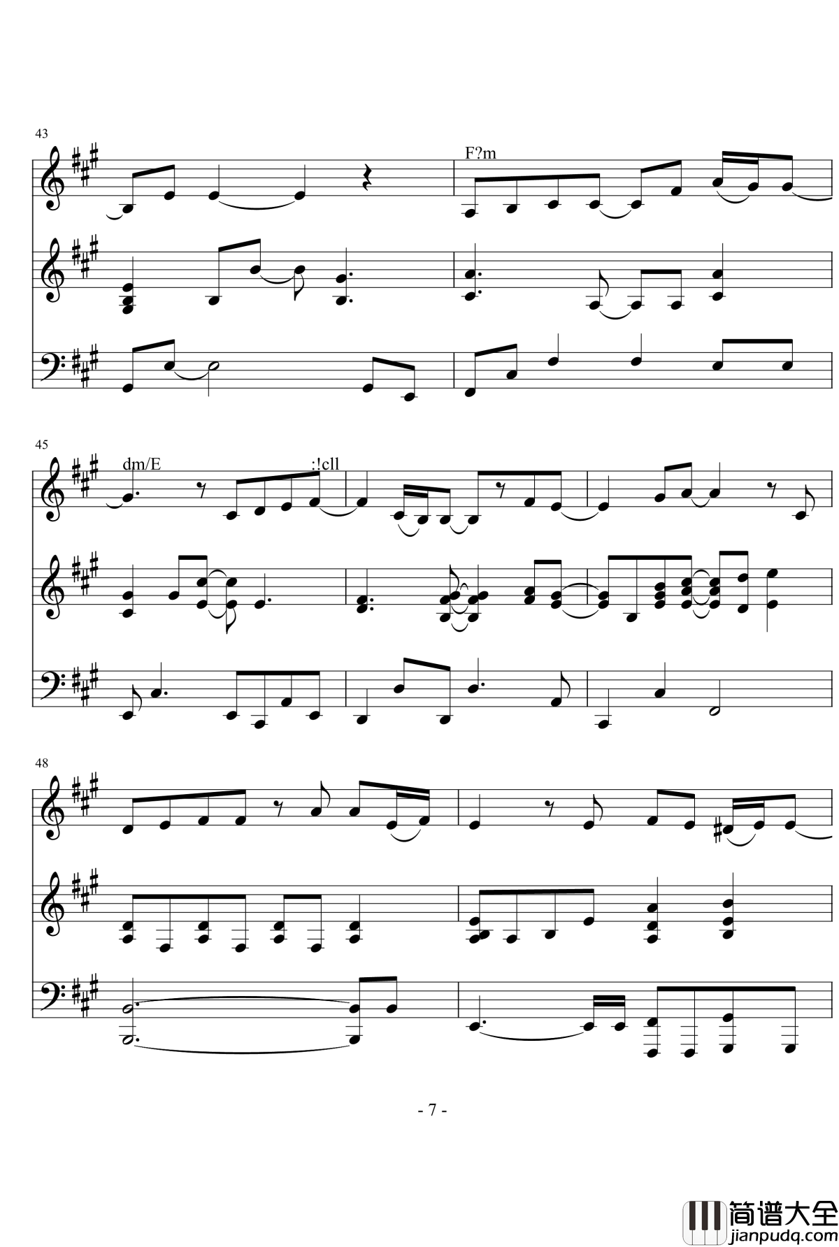 叫做你的那个人钢琴谱_郑秀妍