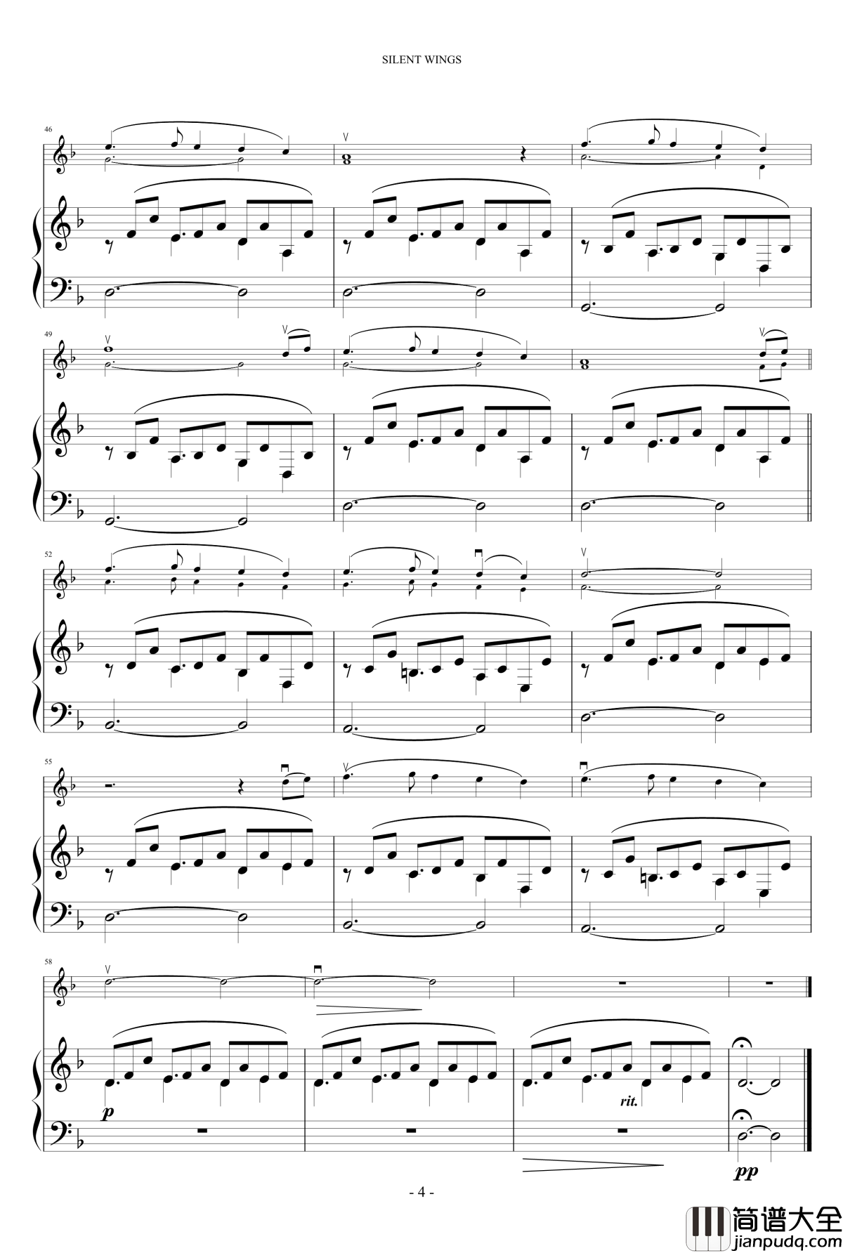 Silent_Wings钢琴谱_The_Secret_Garden