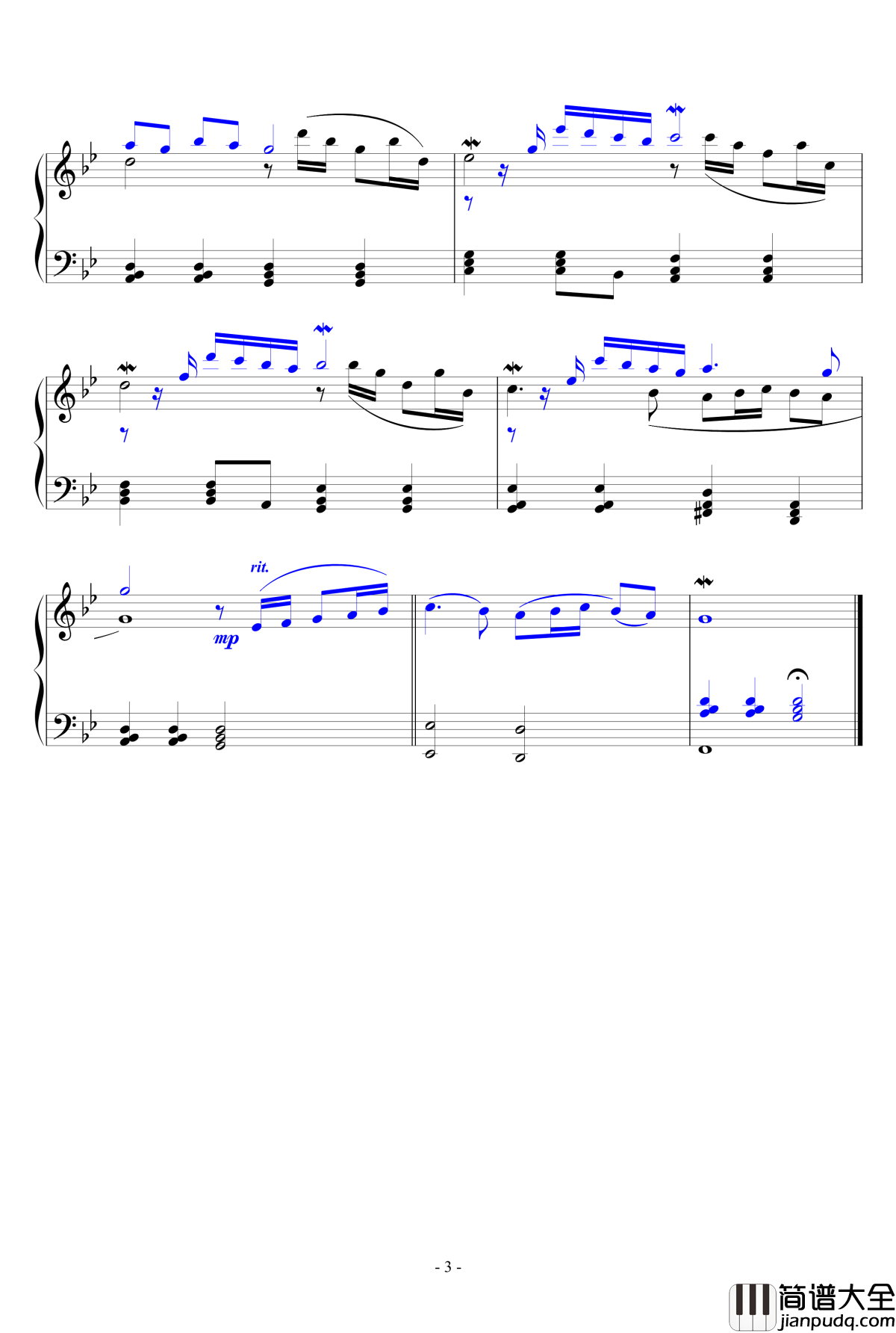 Adagio钢琴谱_The_Secret_Garden