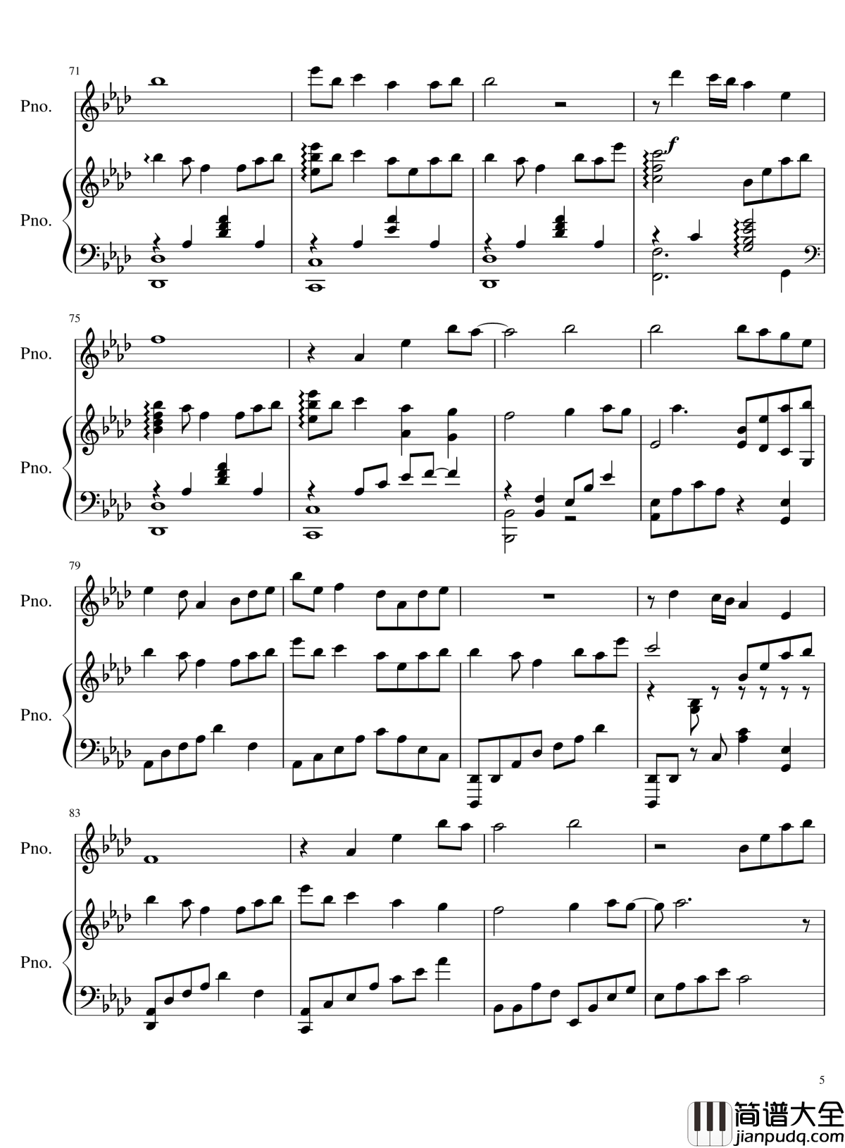 团子大家族钢琴谱_重制版___Clannad_OST_Clannad