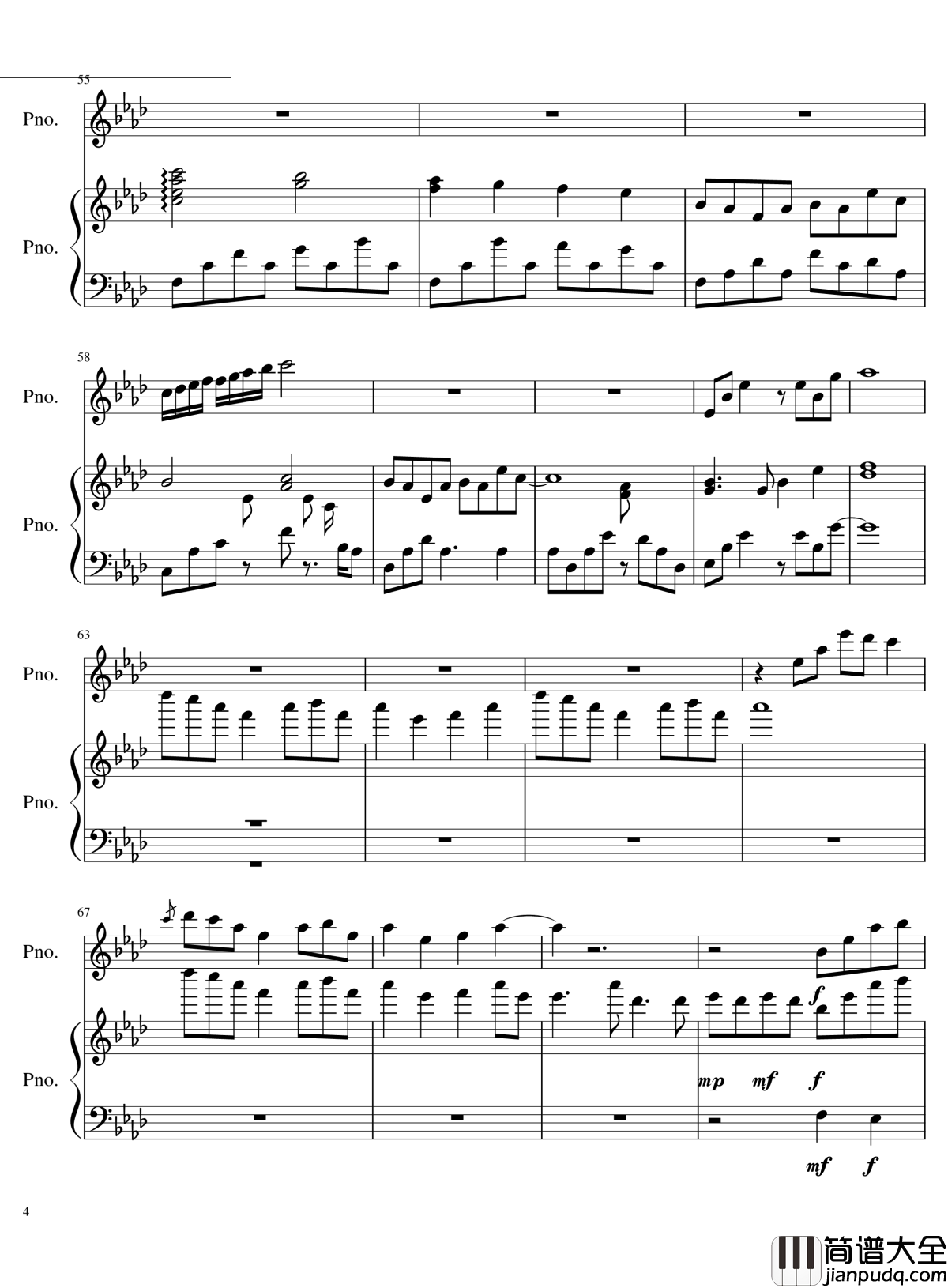 团子大家族钢琴谱_重制版___Clannad_OST_Clannad