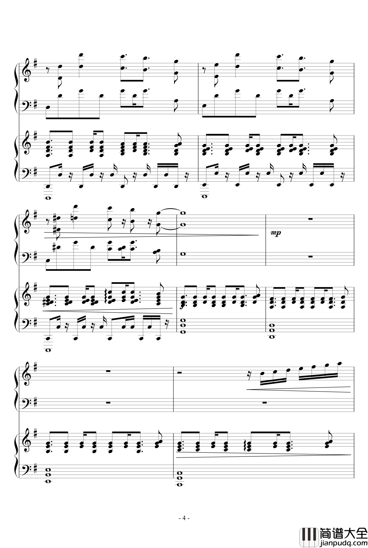 小幸福钢琴谱_lujianxiang555