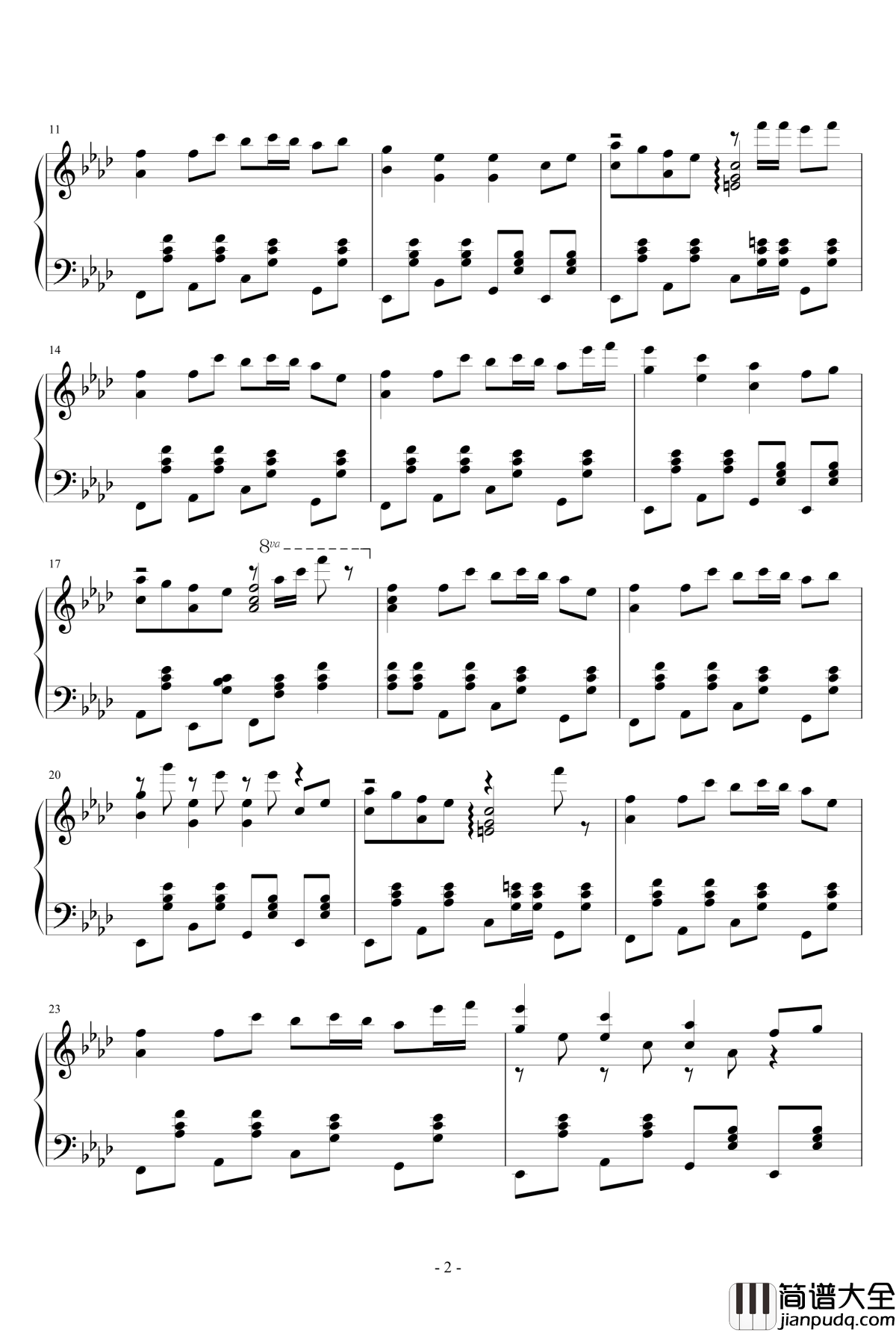 忍者棒棒钢琴谱_にんじゃりばんばん_Kyary_Pamyu