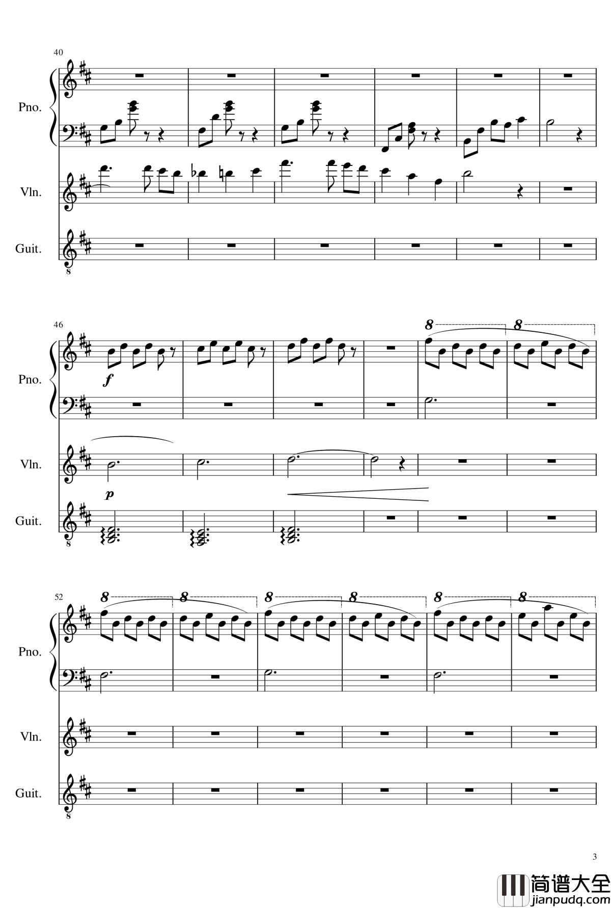 _遠い空へ钢琴谱__钢琴_吉他_小提琴_穹妹