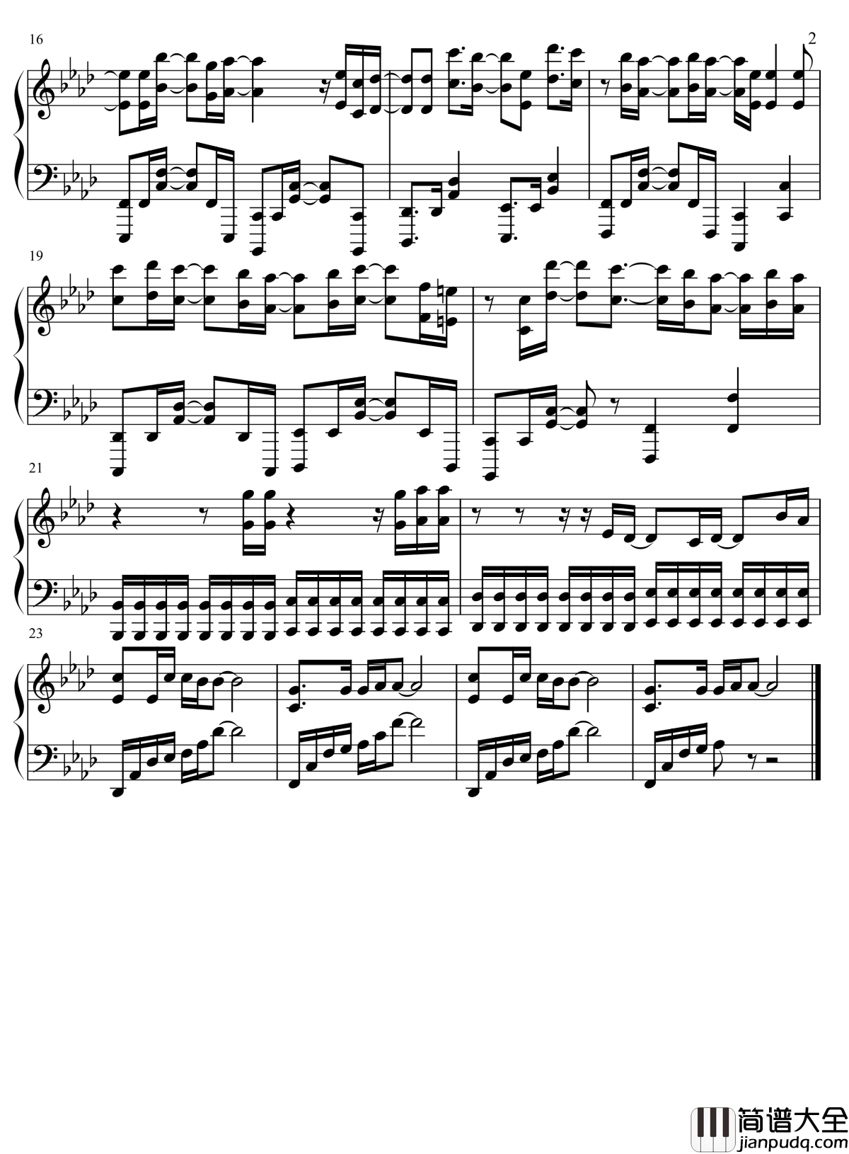 Stay_Alive钢琴谱_Animenz