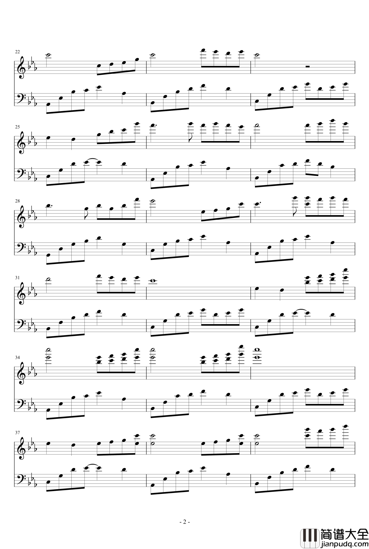 夜的钢琴曲钢琴谱_五_石进