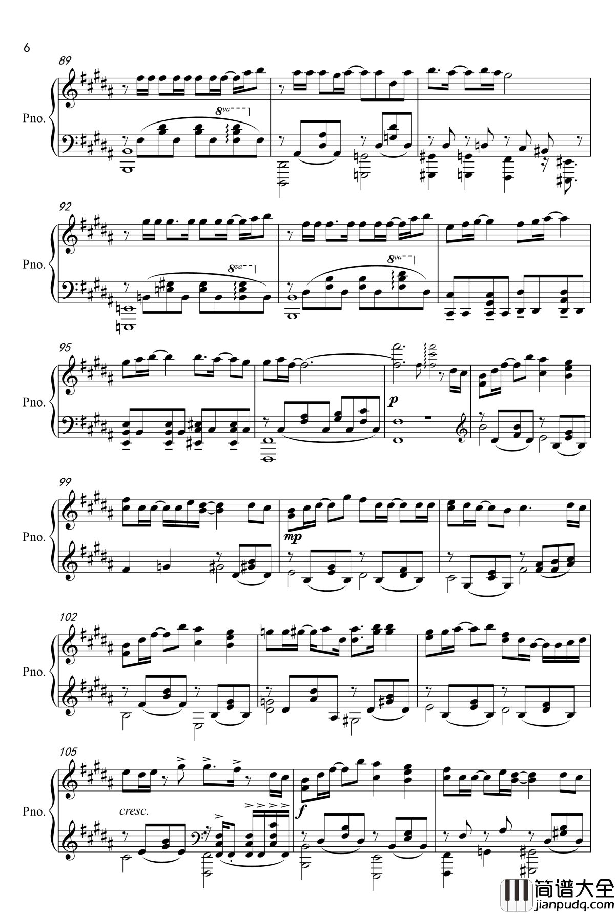 三つ葉のクローバー钢琴谱_青海衣更线ED/青海衣更角色歌_恋爱选举巧克力