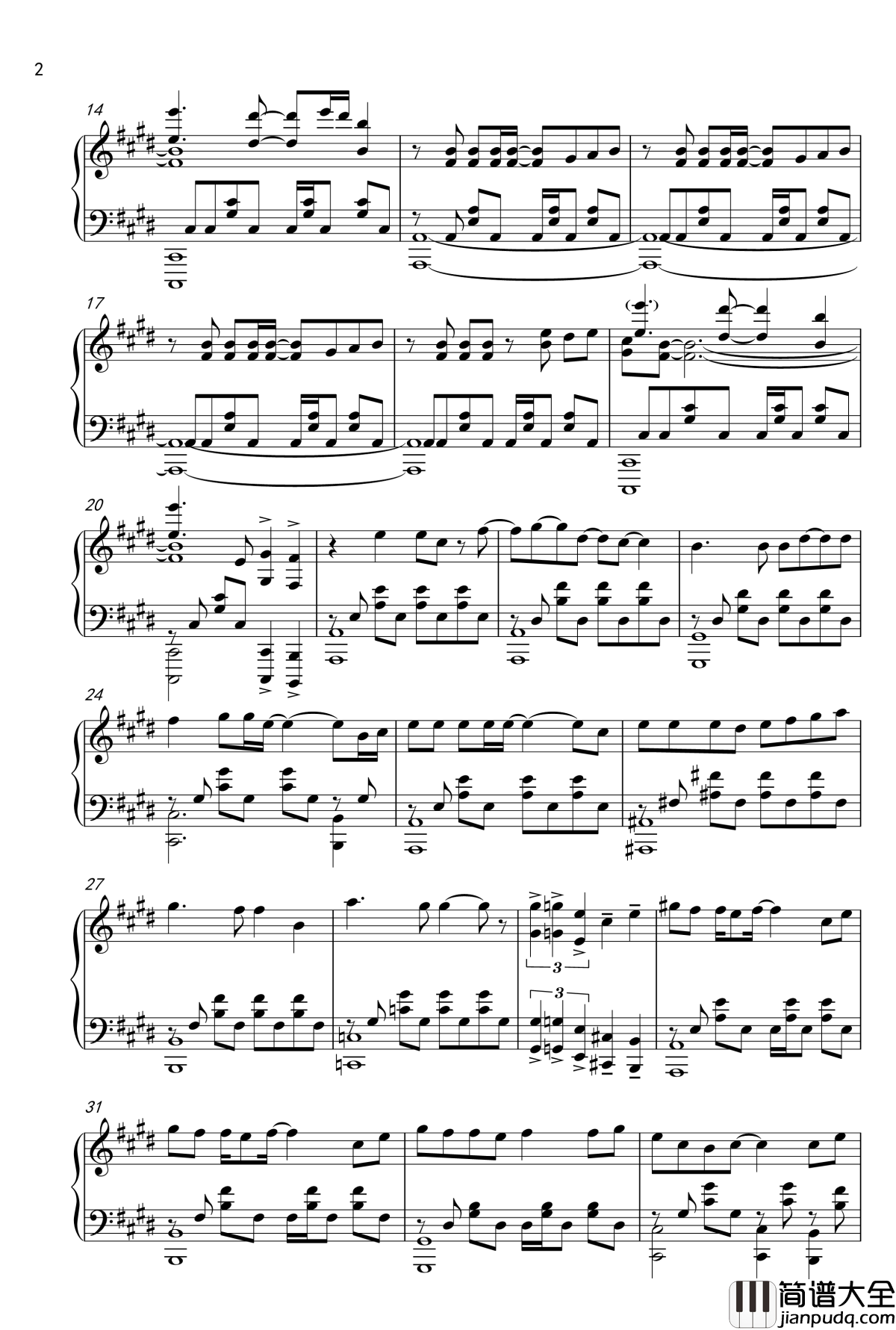 OVERLAP_钢琴谱__游戏王_第一部190_224话OP_游戏王