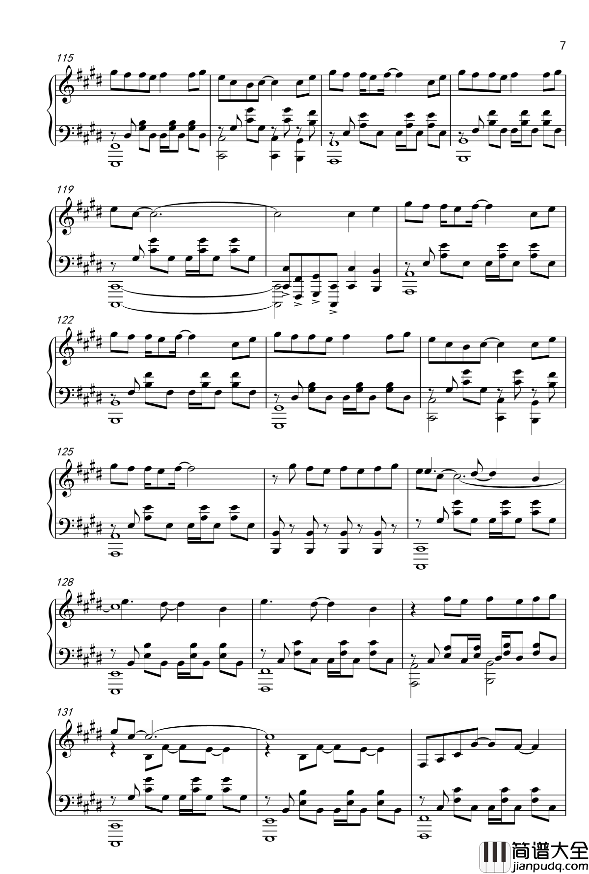 OVERLAP_钢琴谱__游戏王_第一部190_224话OP_游戏王