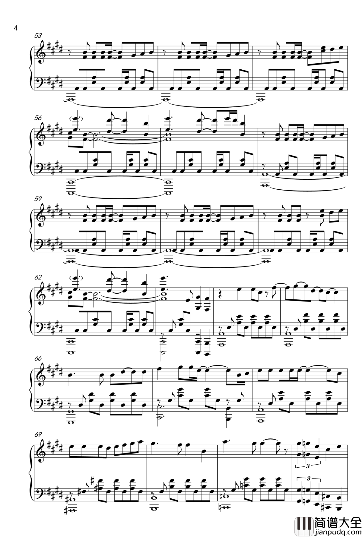 OVERLAP_钢琴谱__游戏王_第一部190_224话OP_游戏王