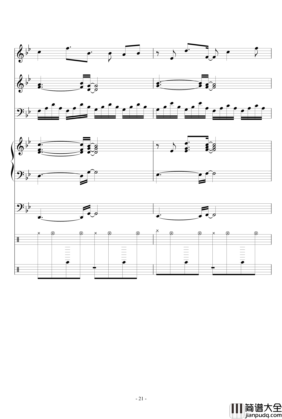 White_Canvas钢琴谱_M2U