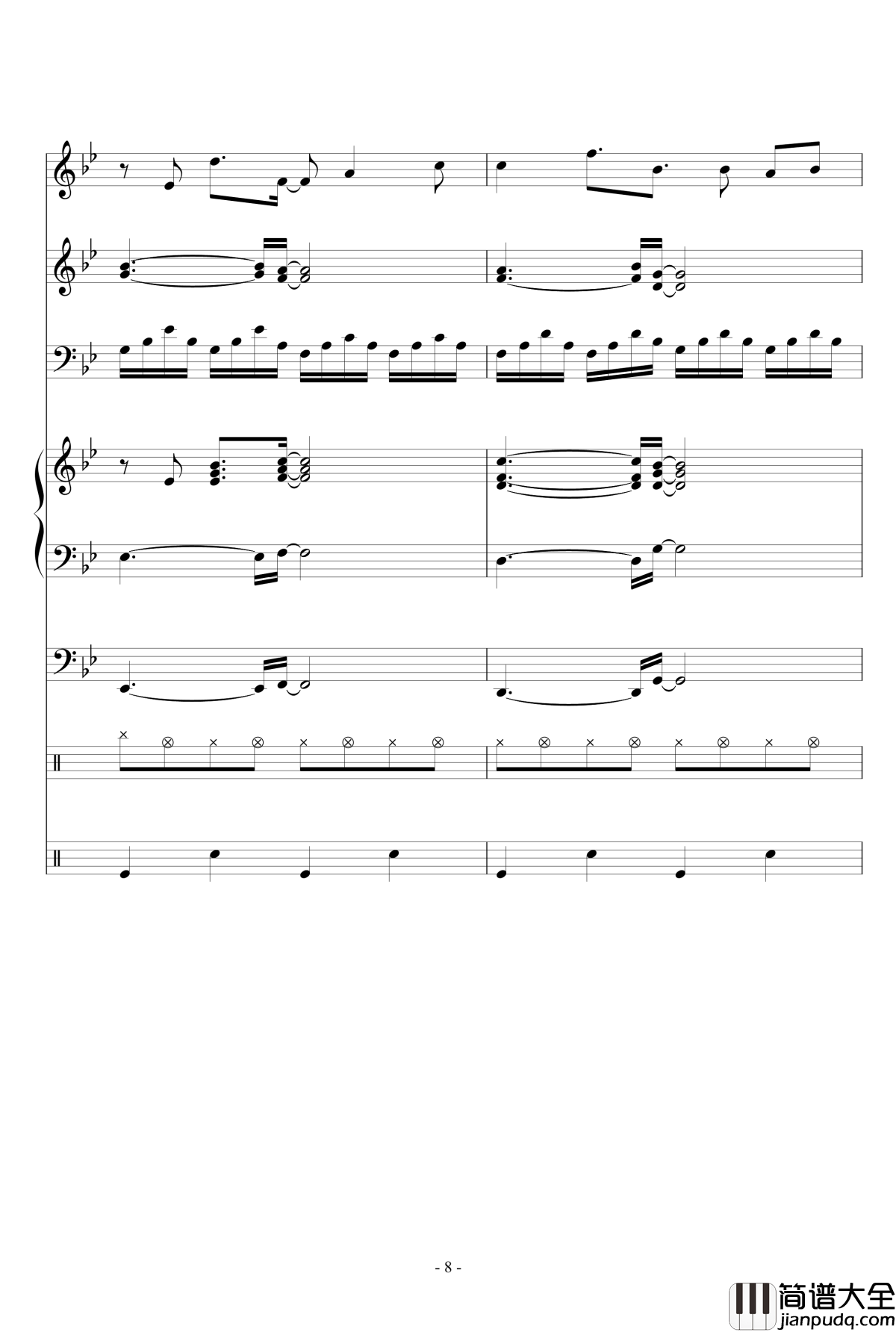 White_Canvas钢琴谱_M2U