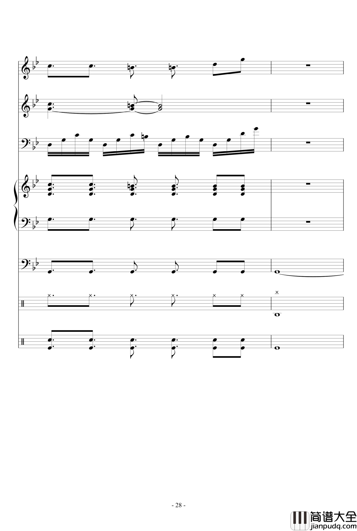 White_Canvas钢琴谱_M2U