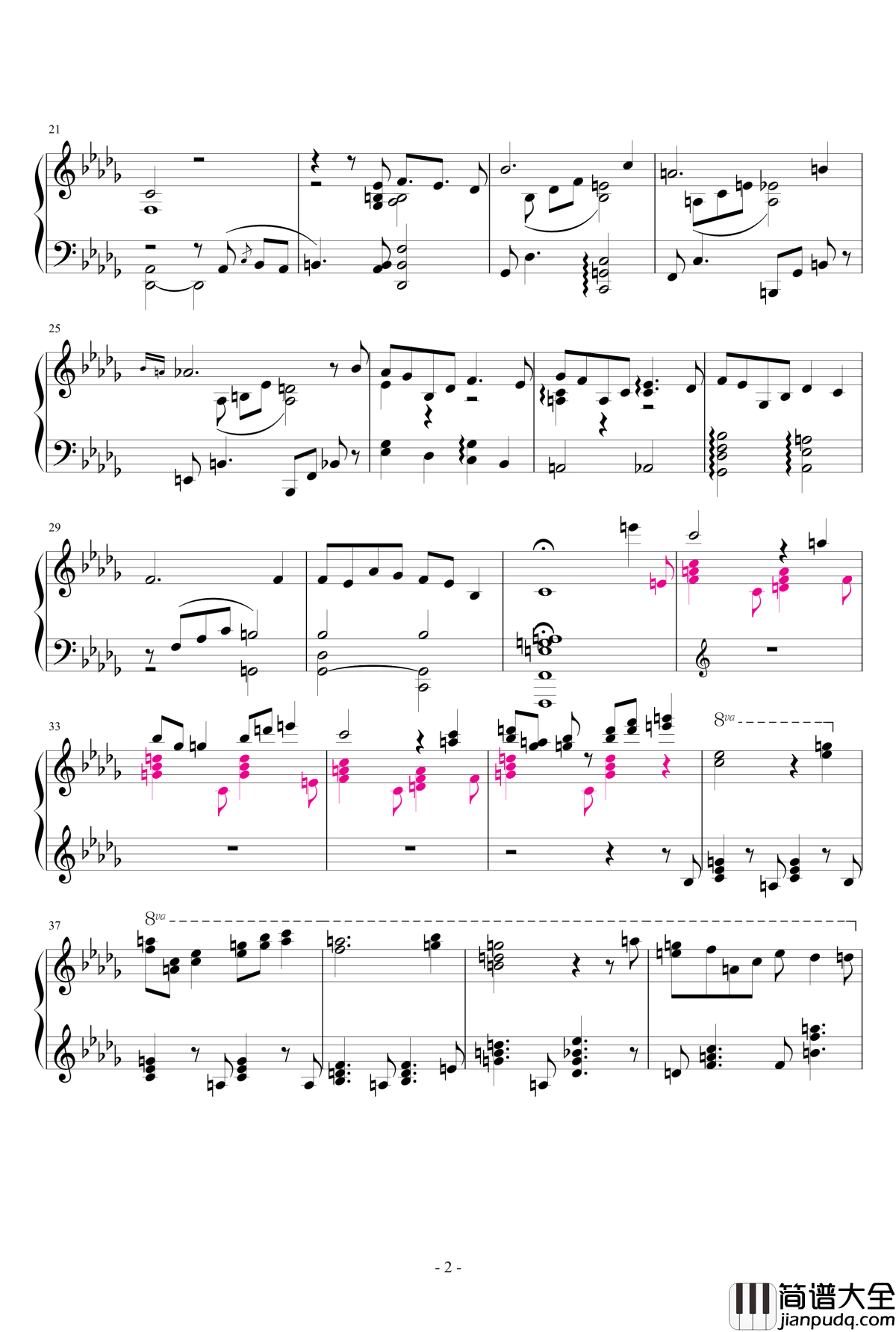 Tango钢琴谱_坂本龙