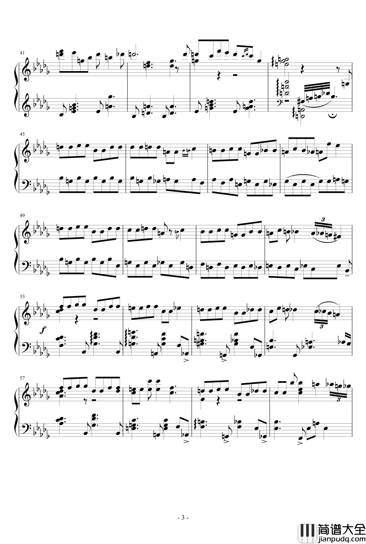 Tango钢琴谱_坂本龙