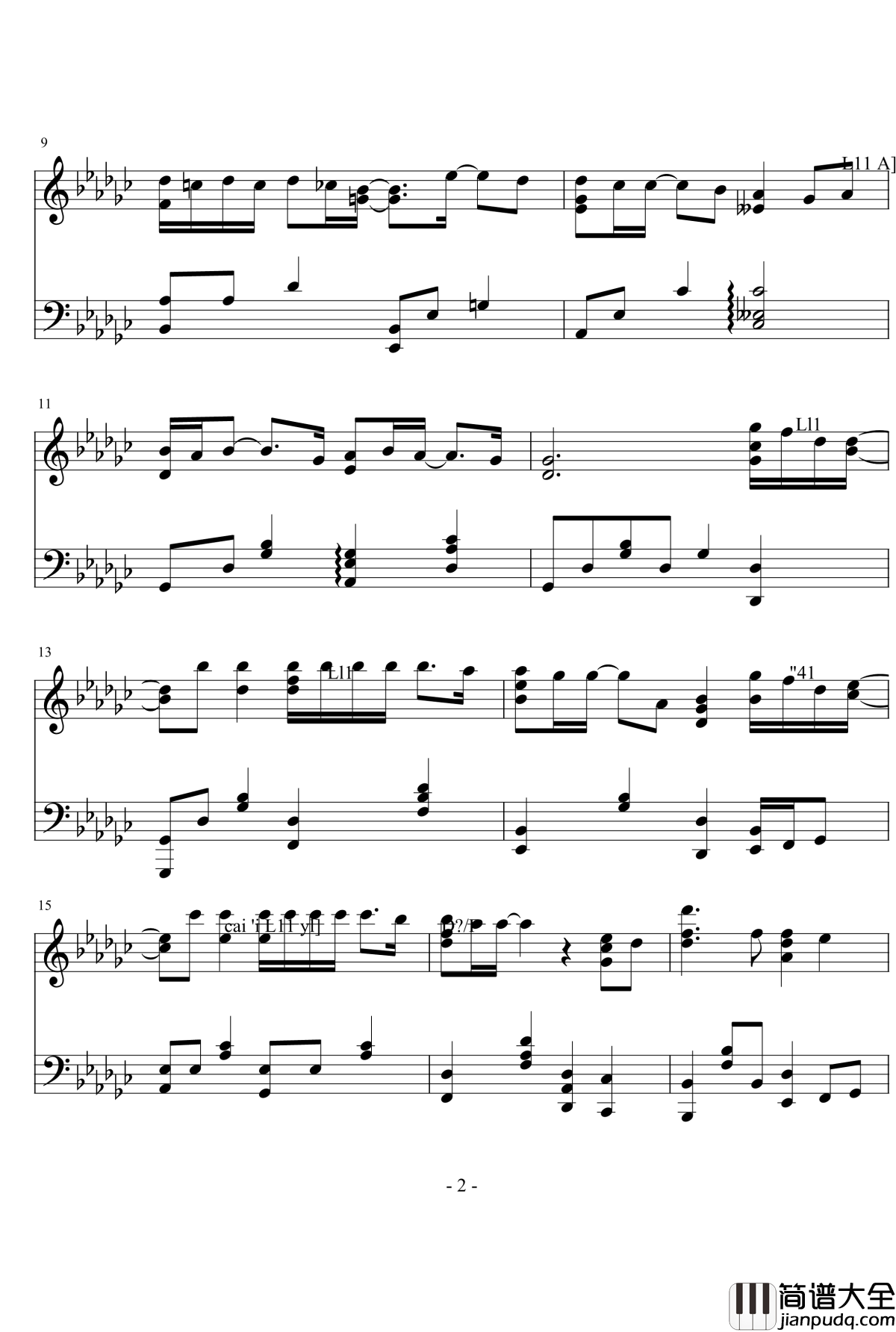 All_with_you钢琴谱_步步惊心_丽_ost_金泰妍