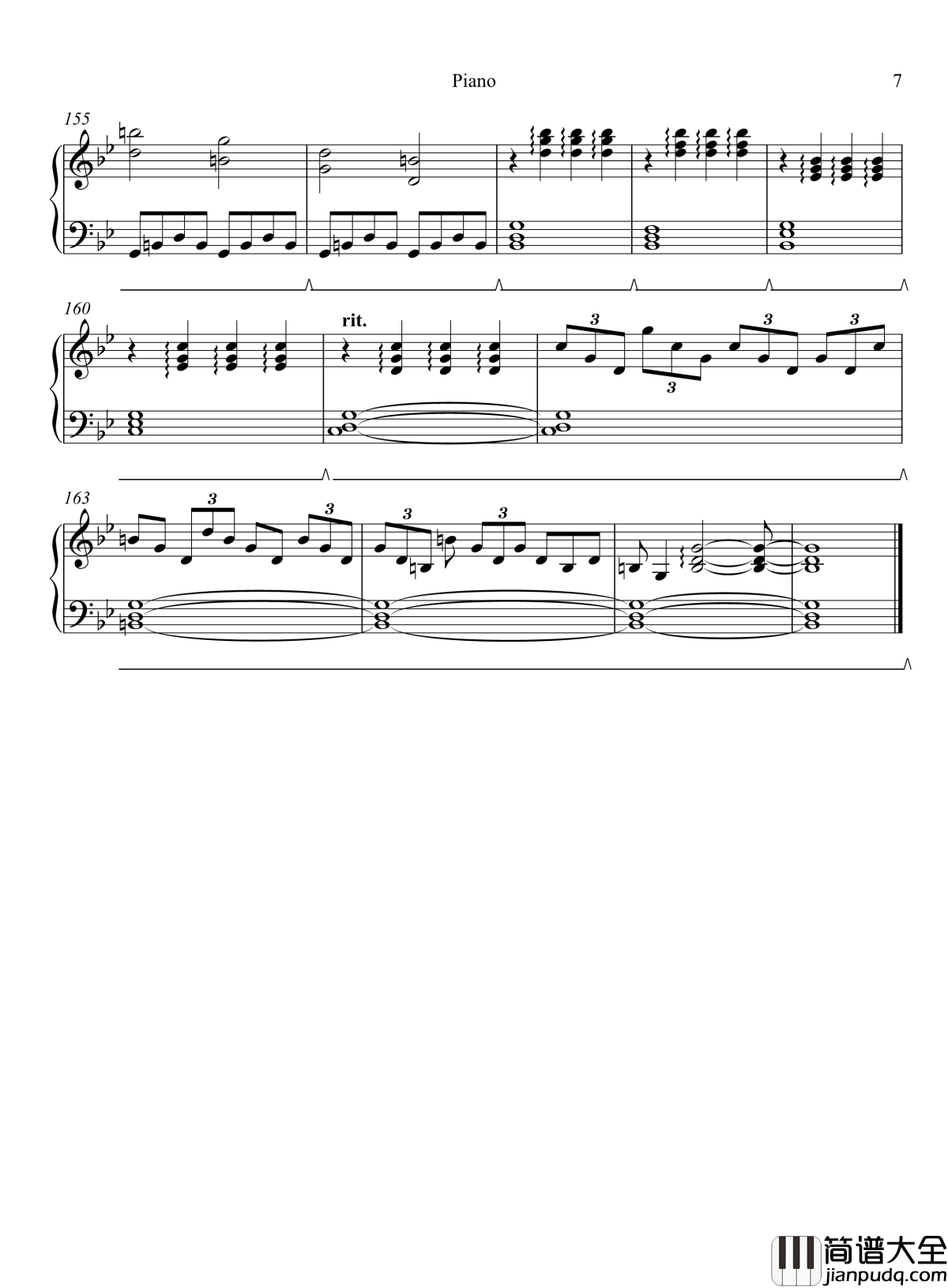 EternalFeather钢琴谱_悠久之翼