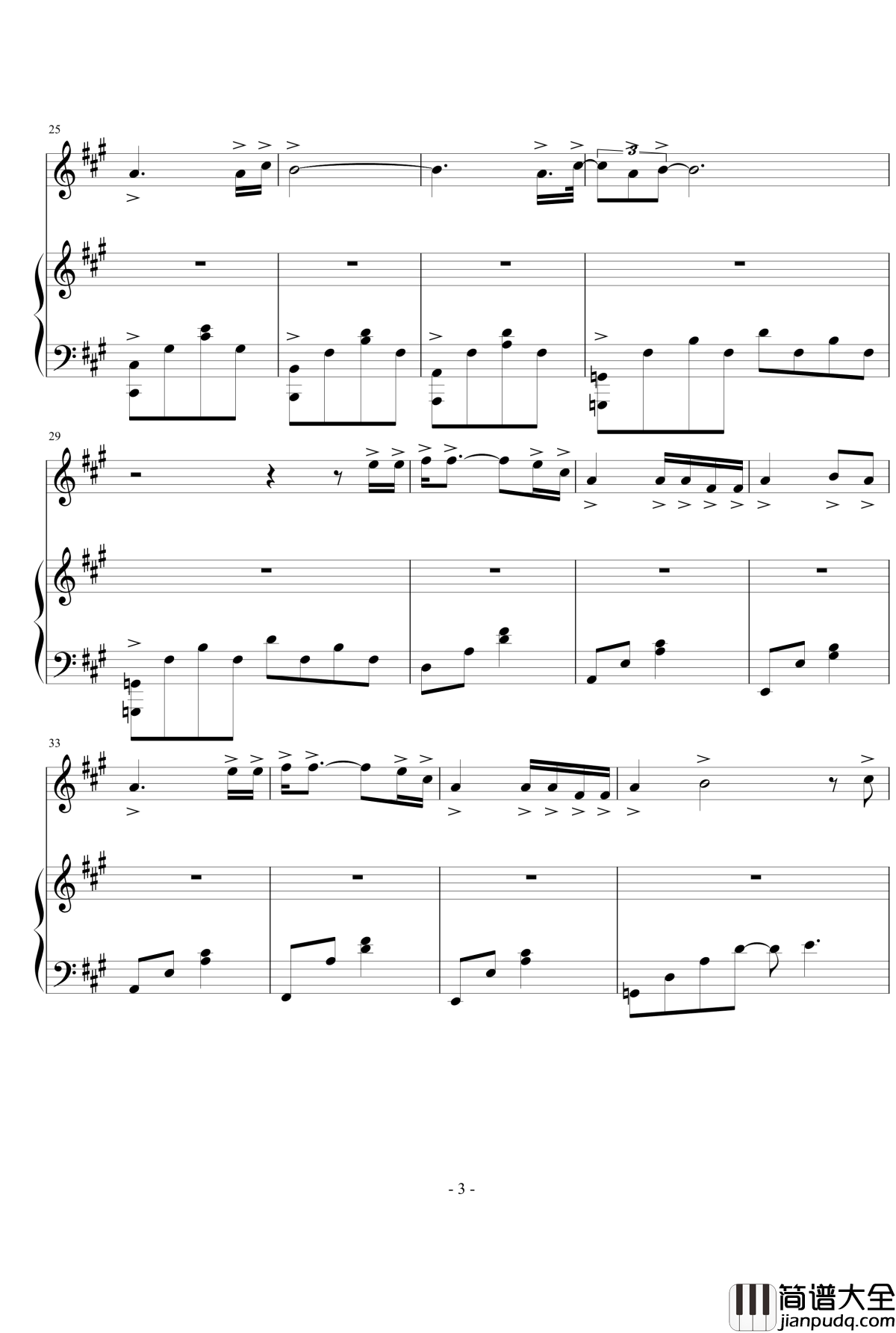 喵喵之歌钢琴谱_『忧伤歌声』_神奇宝贝片尾曲