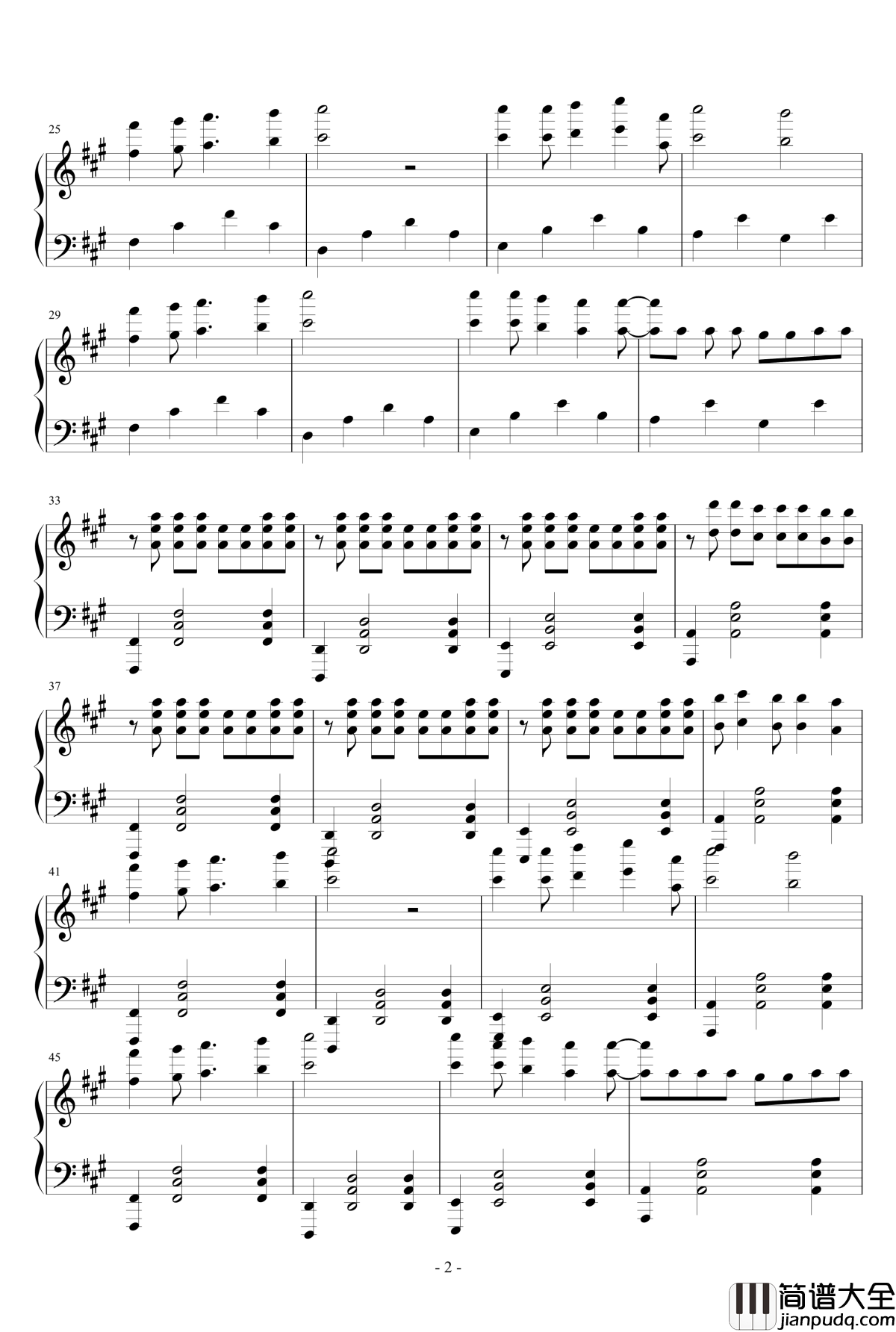 黑夜行钢琴谱_杨点溢