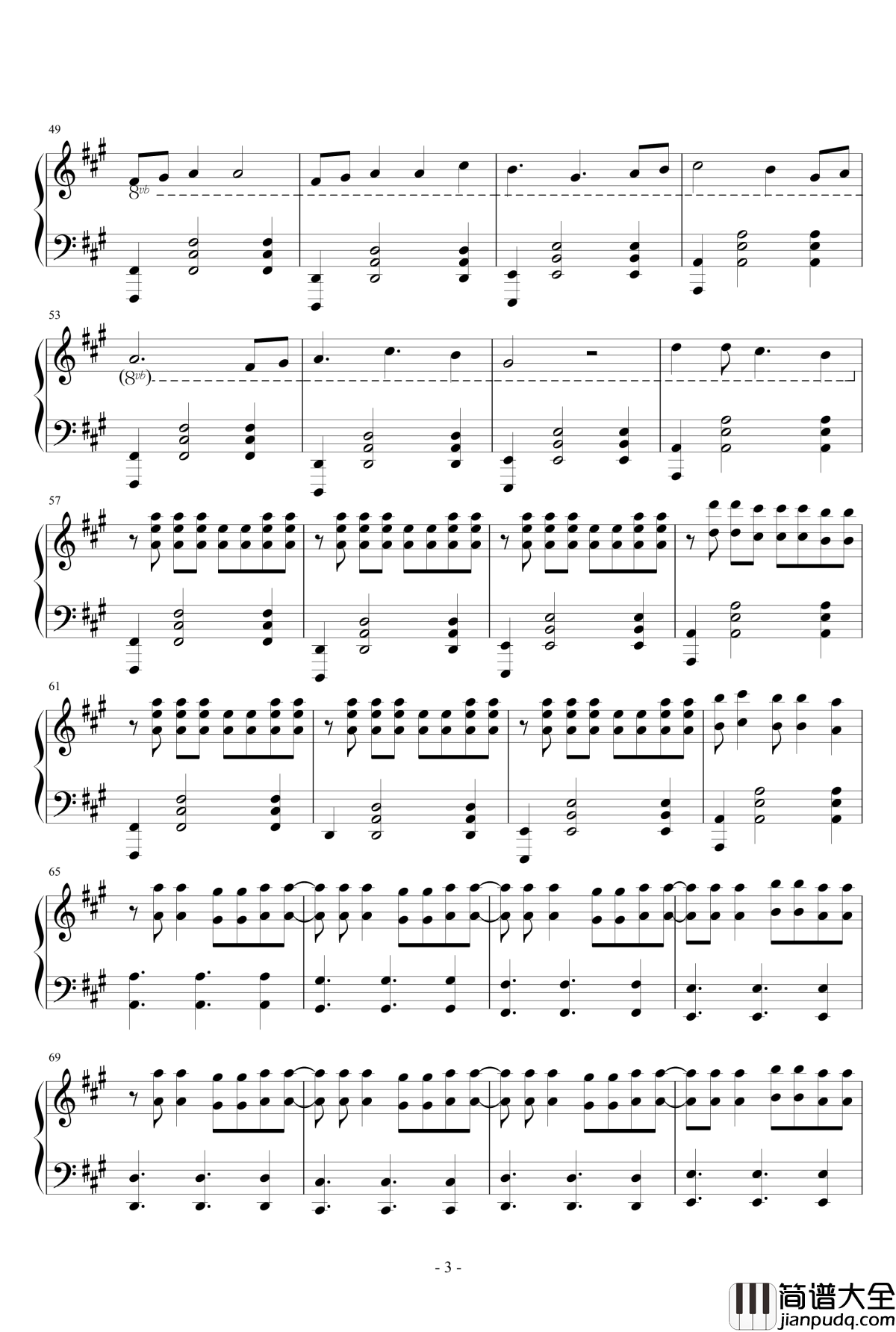 黑夜行钢琴谱_杨点溢